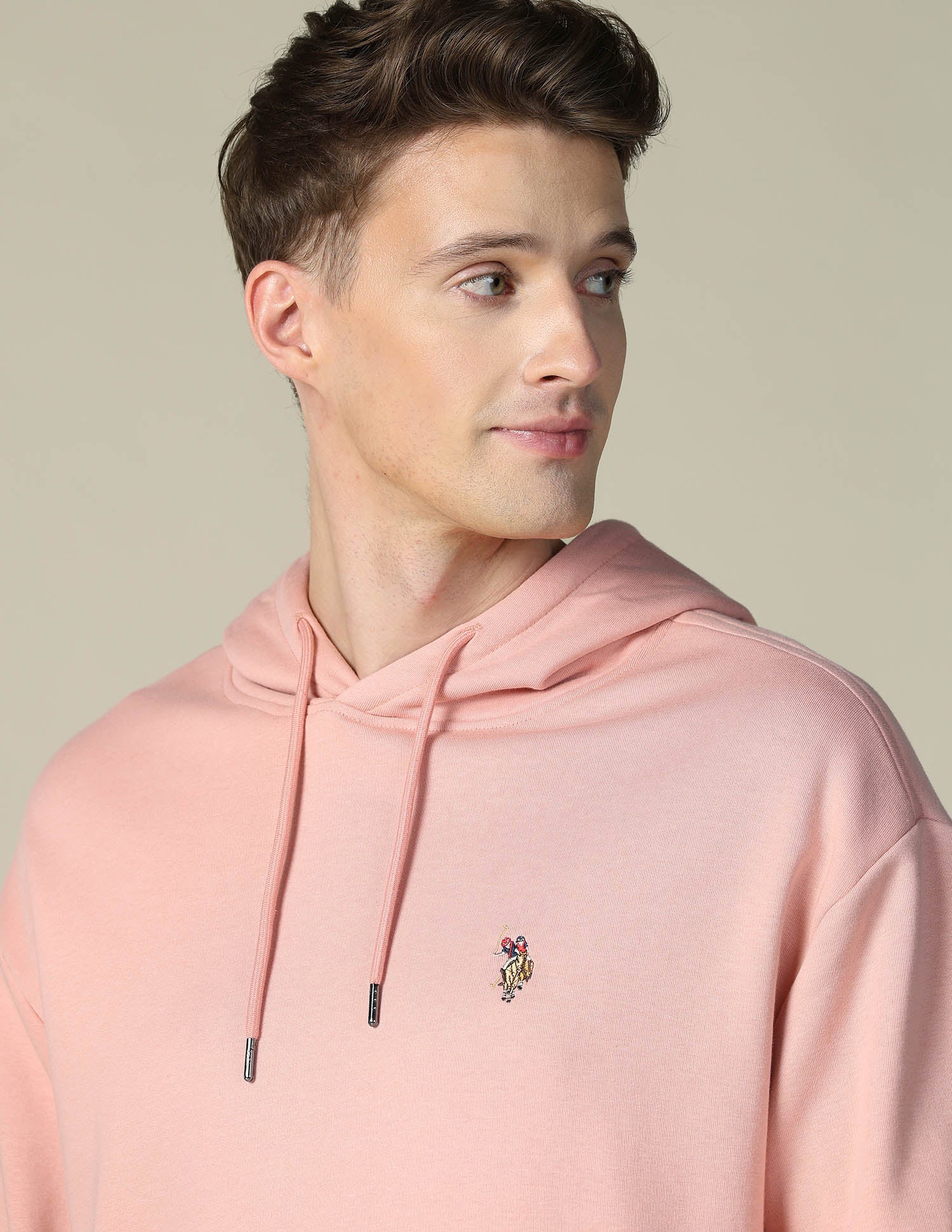 Solid Relaxed Fit Sweatshirt Medium Pink - U.S. POLO ASSN. | Large