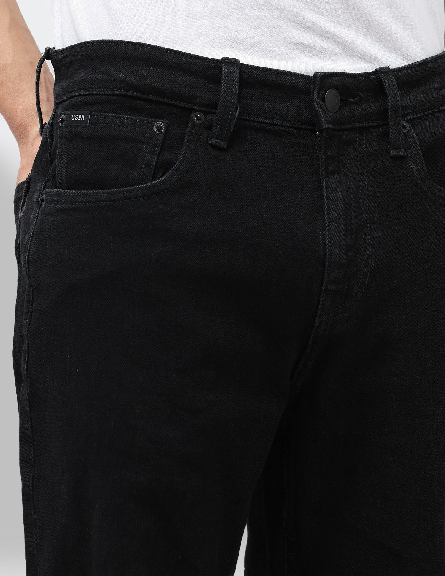 Shawn Relaxed Fit Black Jeans Black - U.S. POLO ASSN. | Large