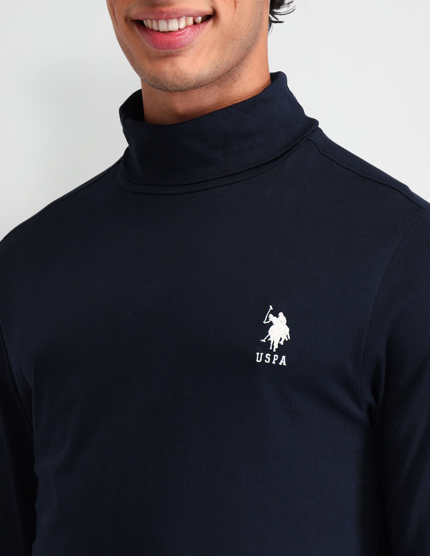 Outdoor Muscle Fit Solid T-Shirt Navy - U.S. POLO ASSN. | Large