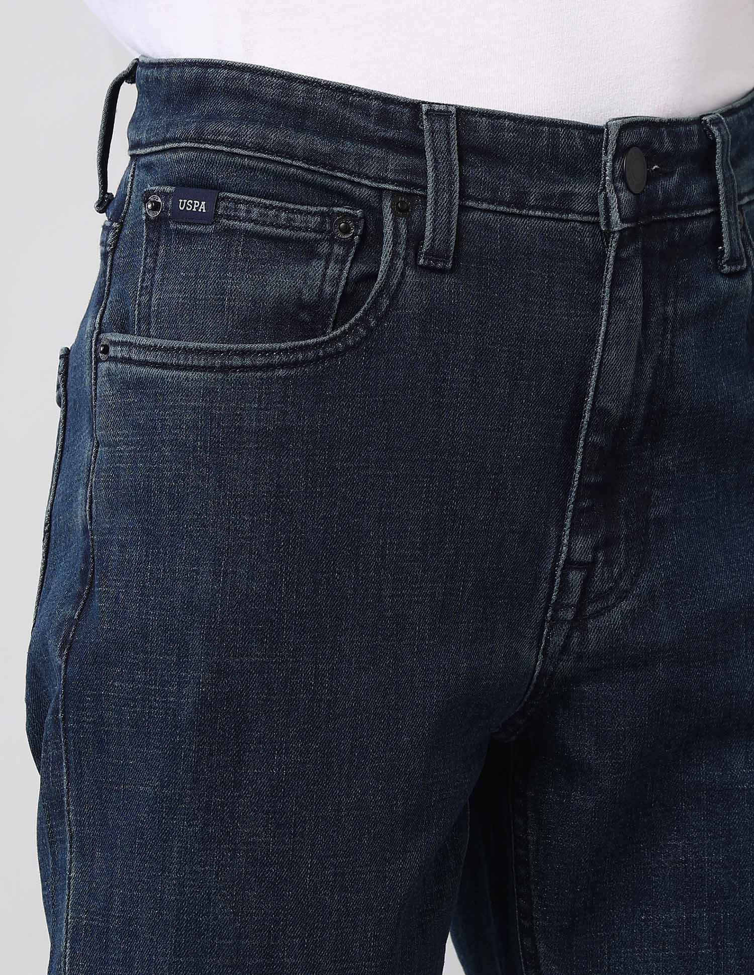 Harold Slim Straight Fit Blue Vintage Jeans Blue - U.S. Polo Assn. India | Large