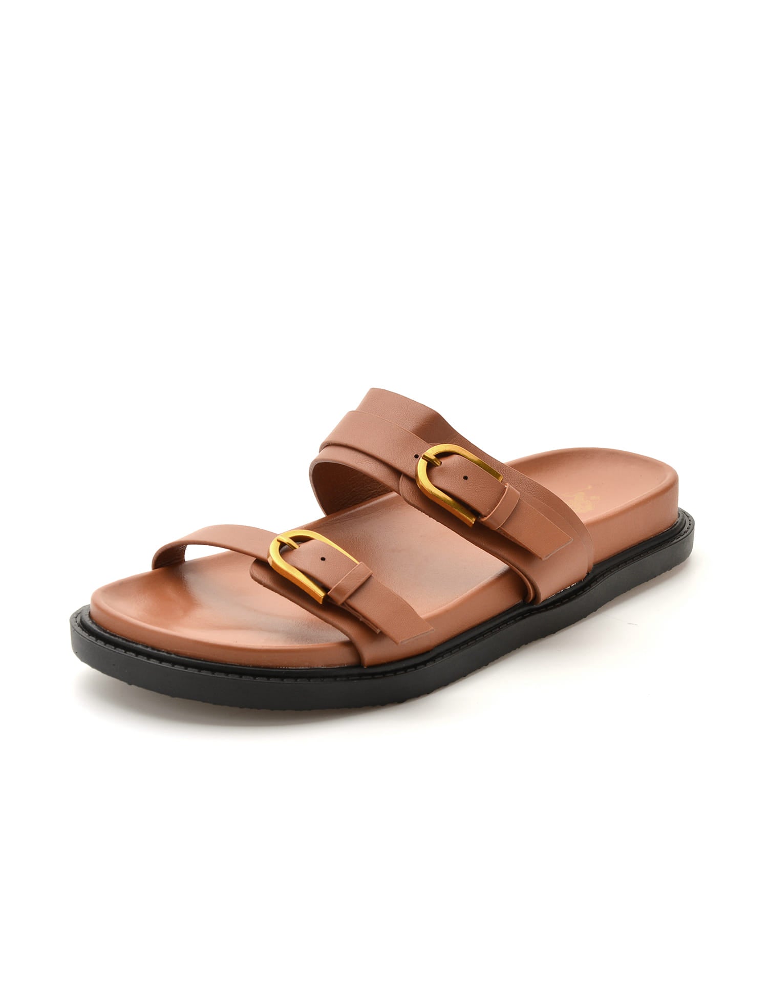 Textured Vincenza Slippers Tan - U.S. Polo Assn. India | Large