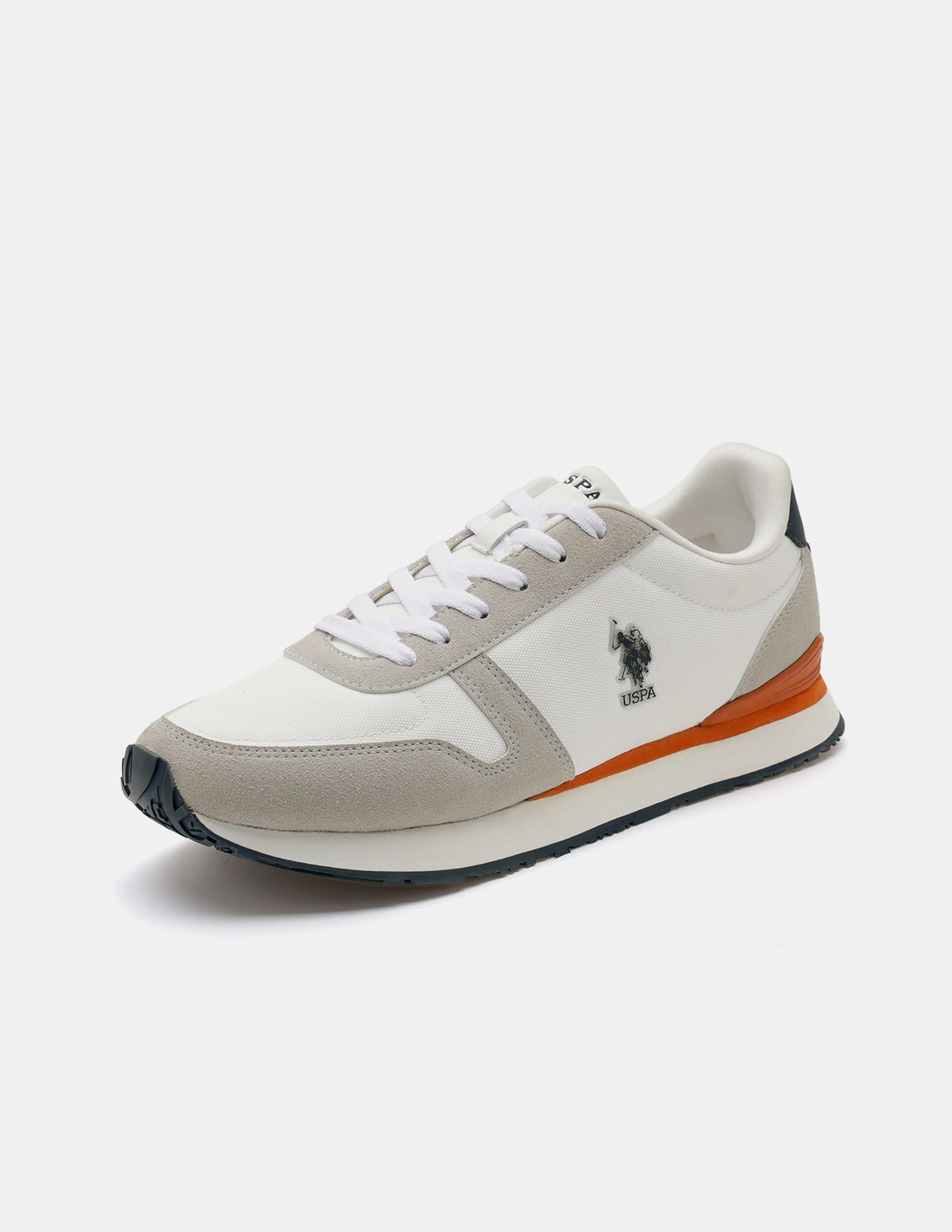 Men Tregon 2.0 Colourblocked Sneakers Off White - U.S. Polo Assn. India | Large