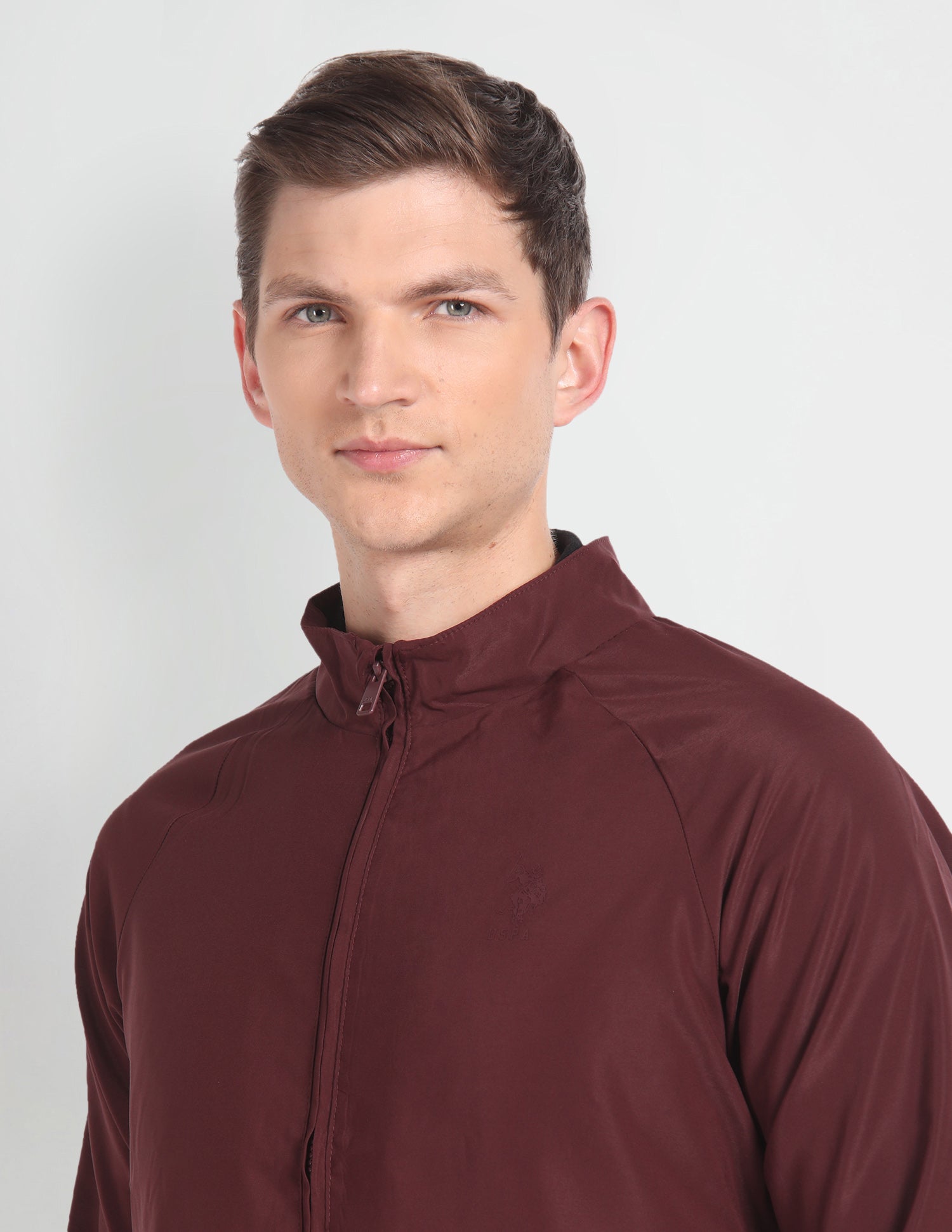 High Neck Windcheater Jacket Navy - U.S. POLO ASSN. | Large