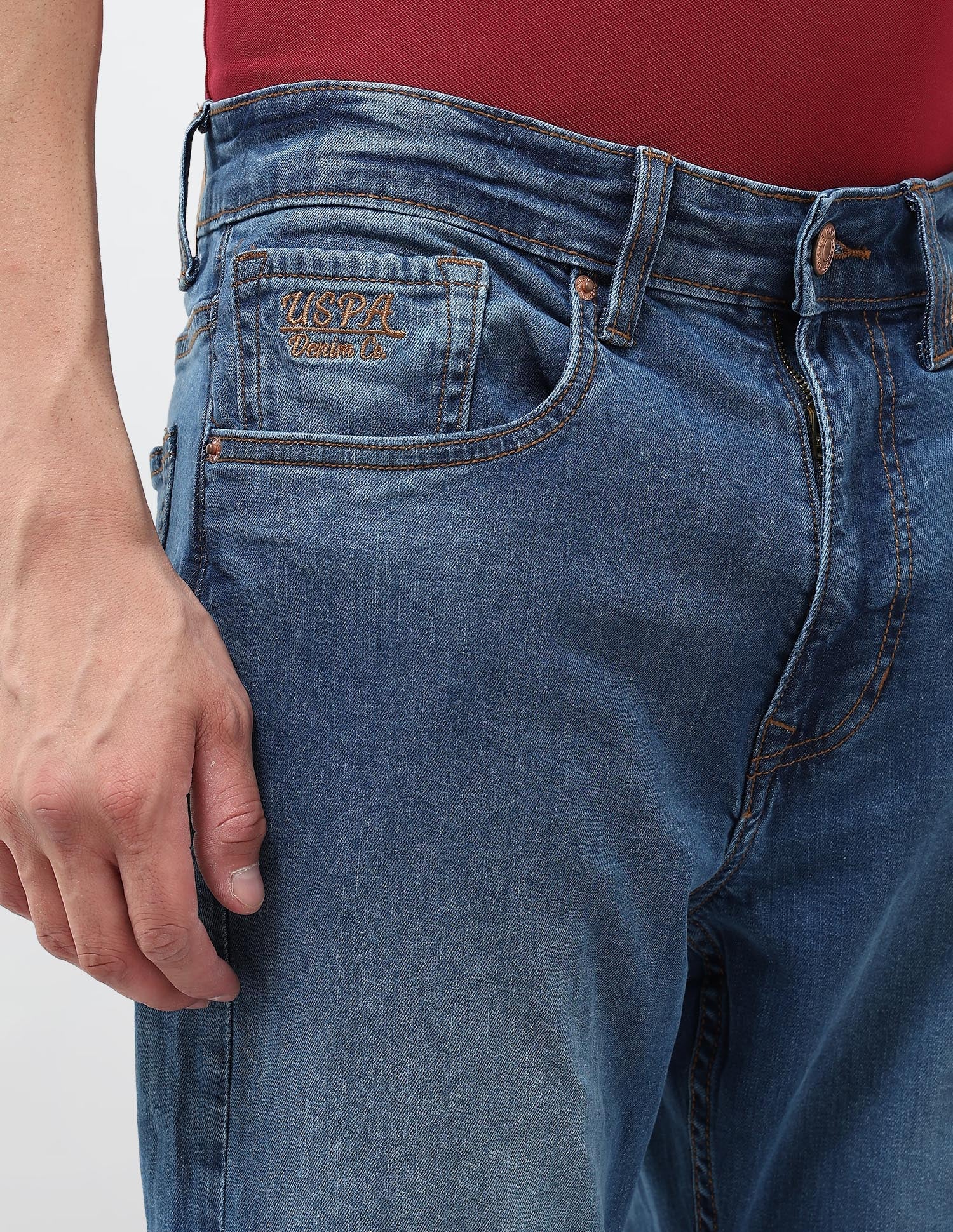 Connor Bootcut Fit Blue Jeans Indigo - U.S. POLO ASSN. | Large