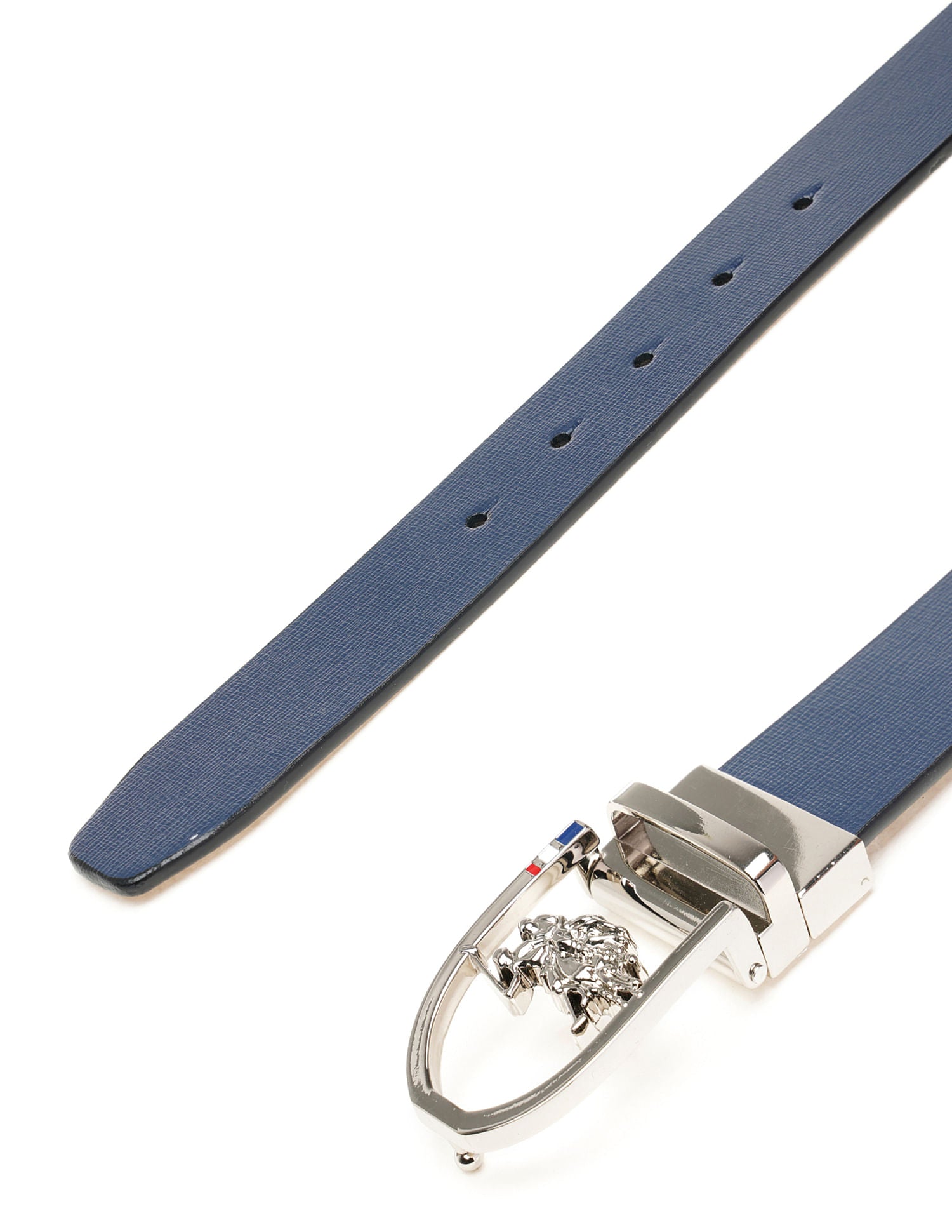 Men Leather Reversible Belt Blue and Brown - U.S. Polo Assn. India | Large