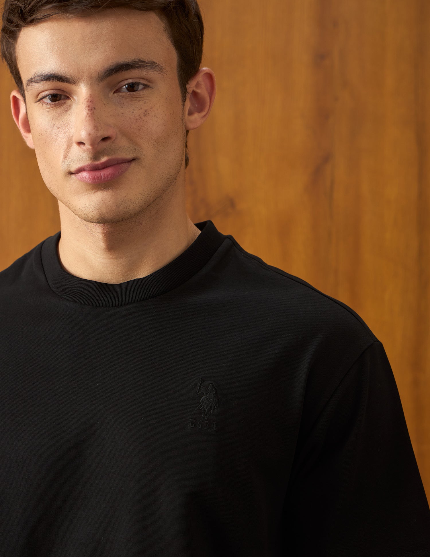 Solid Relaxed Fit T-Shirt Black - U.S. Polo Assn. India | Large