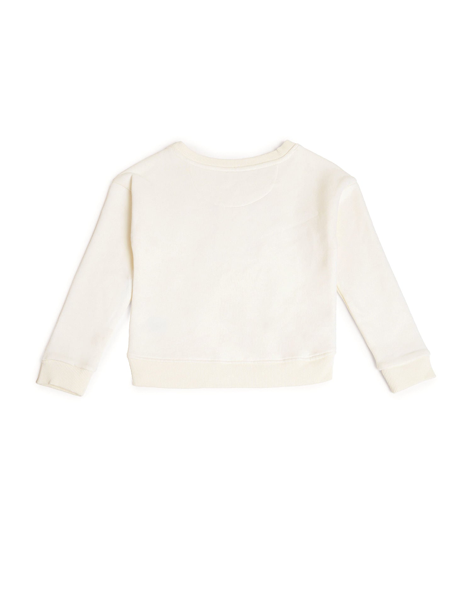 Girls Brand Taped Bow Sweatshirt Off White - U.S. POLO ASSN. | Large