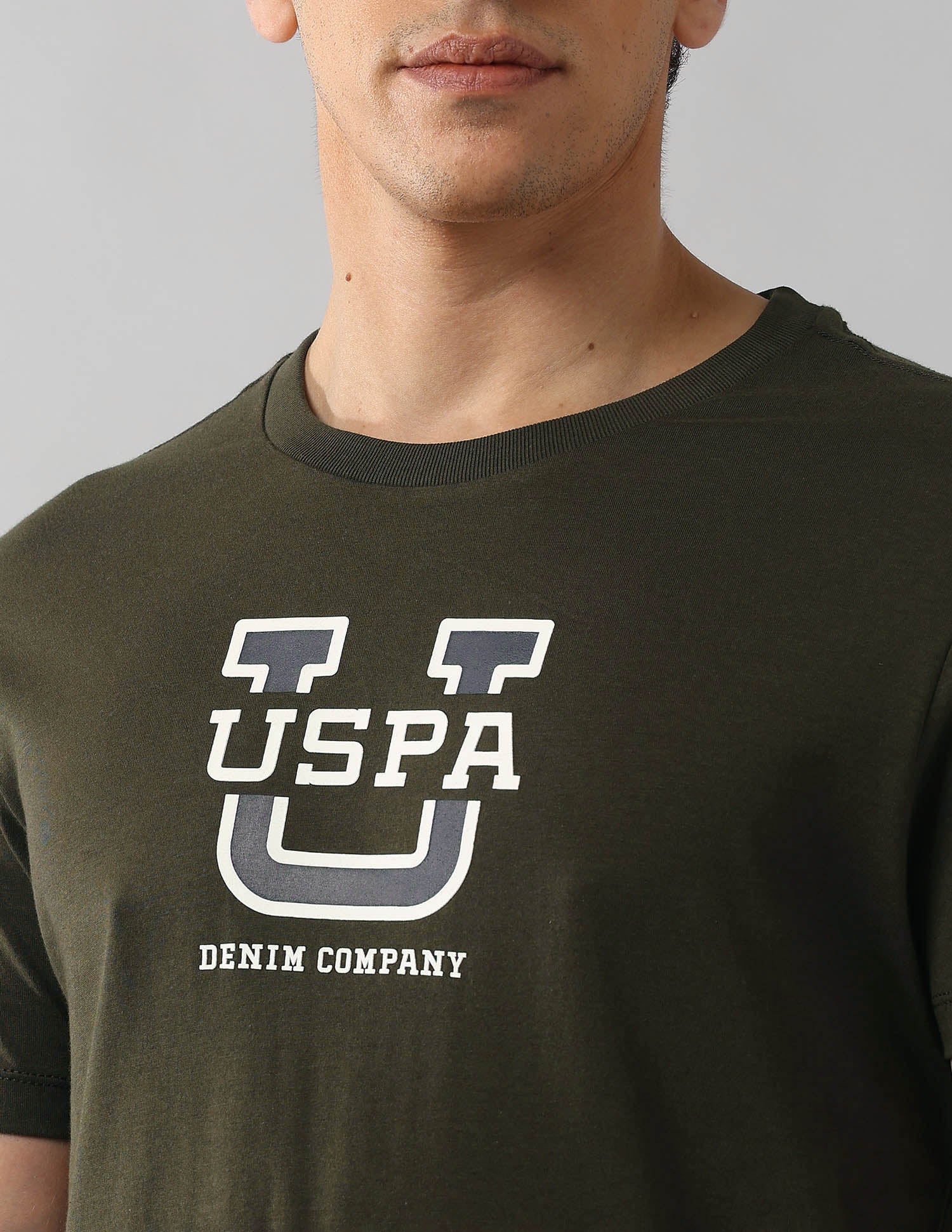 Muscle Fit Americana T-Shirt Olive - U.S. Polo Assn. India | Large