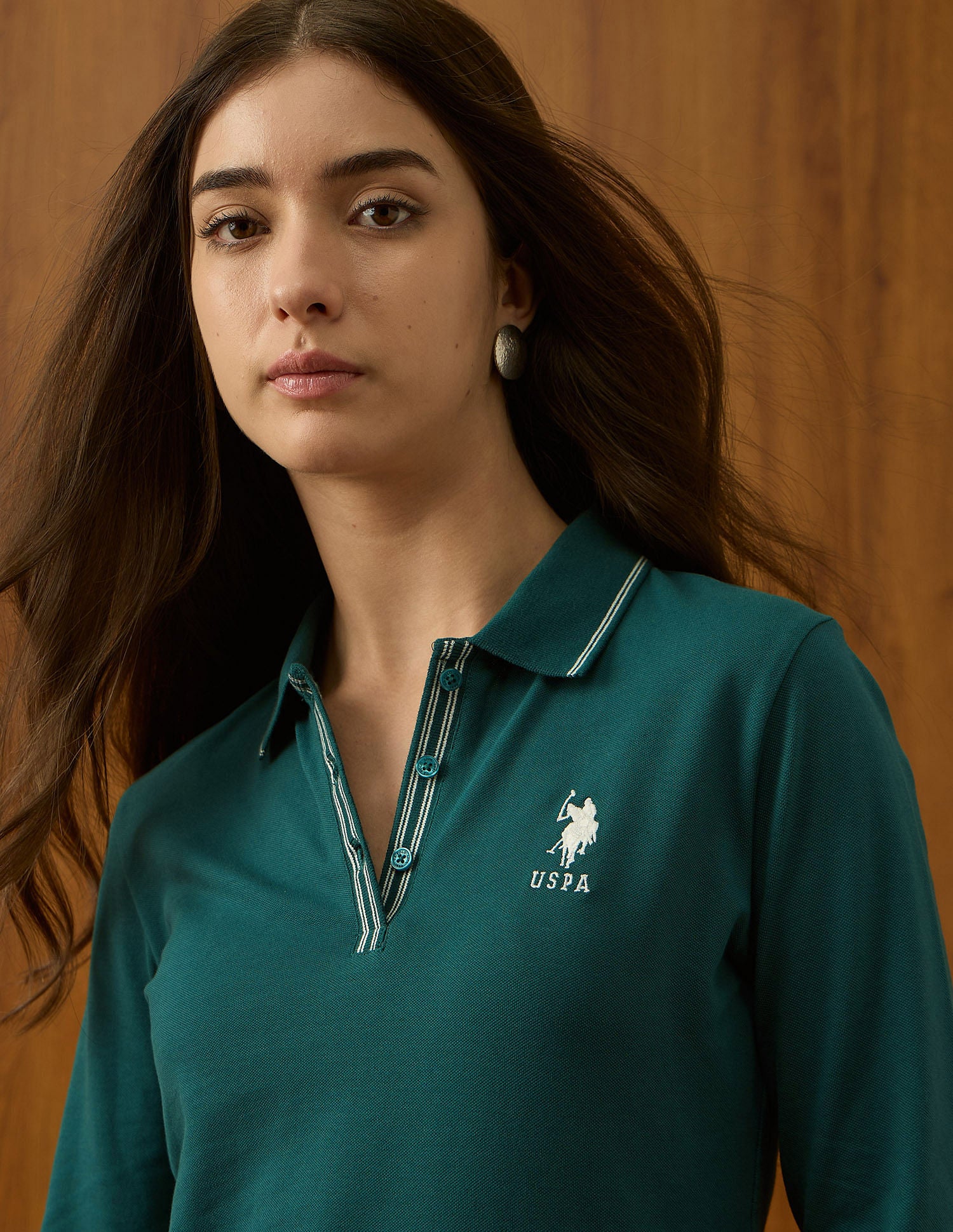 Regular Fit Solid Polo Shirt Dk. Green - U.S. POLO ASSN. | Large