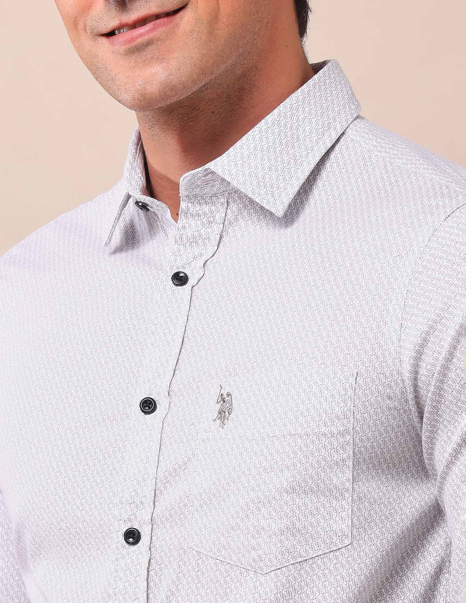Solid Regular Shirt White - U.S. Polo Assn. India | Large