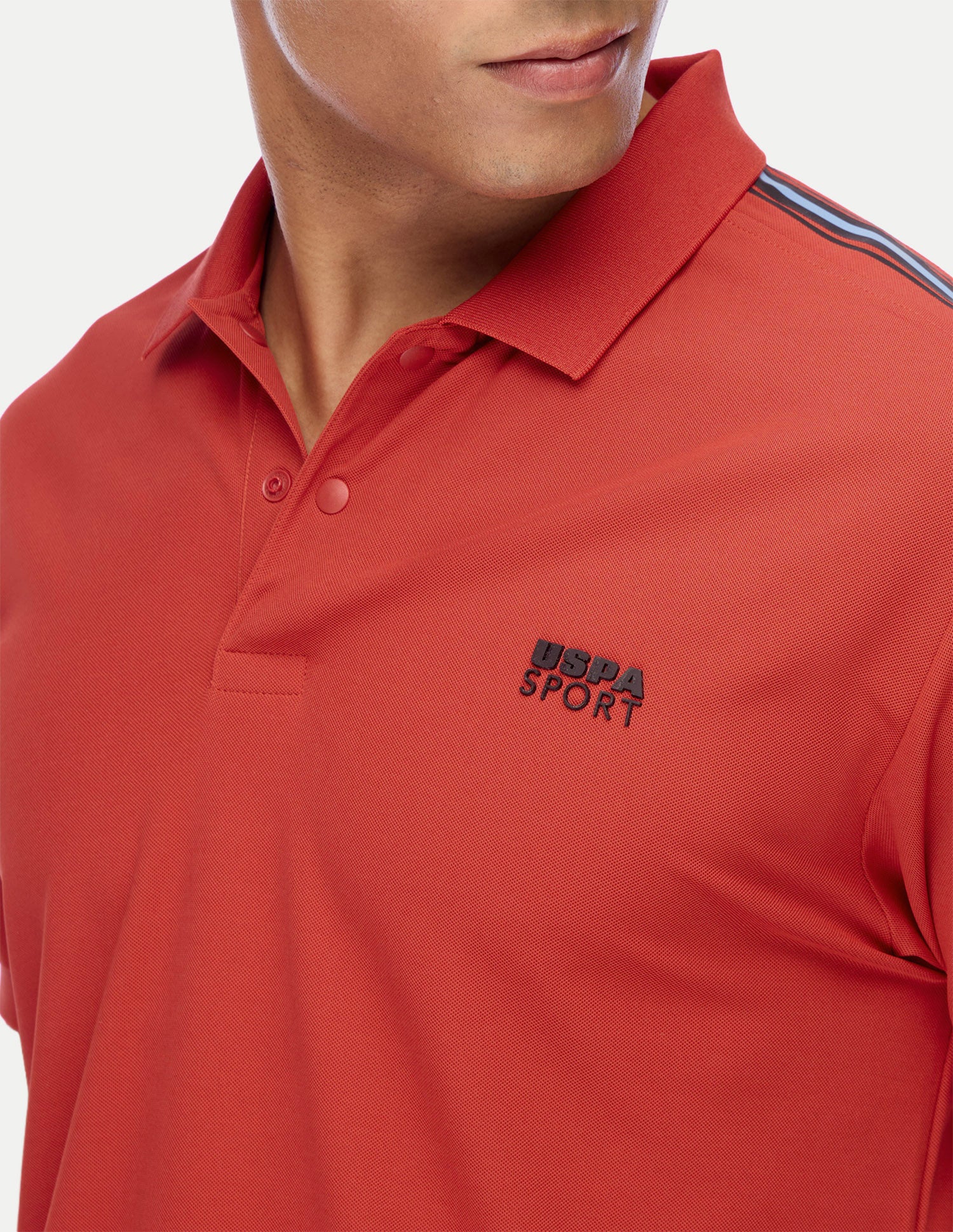 Solid Regular Fit Active Polo Shirt Orange - U.S. Polo Assn. India | Large