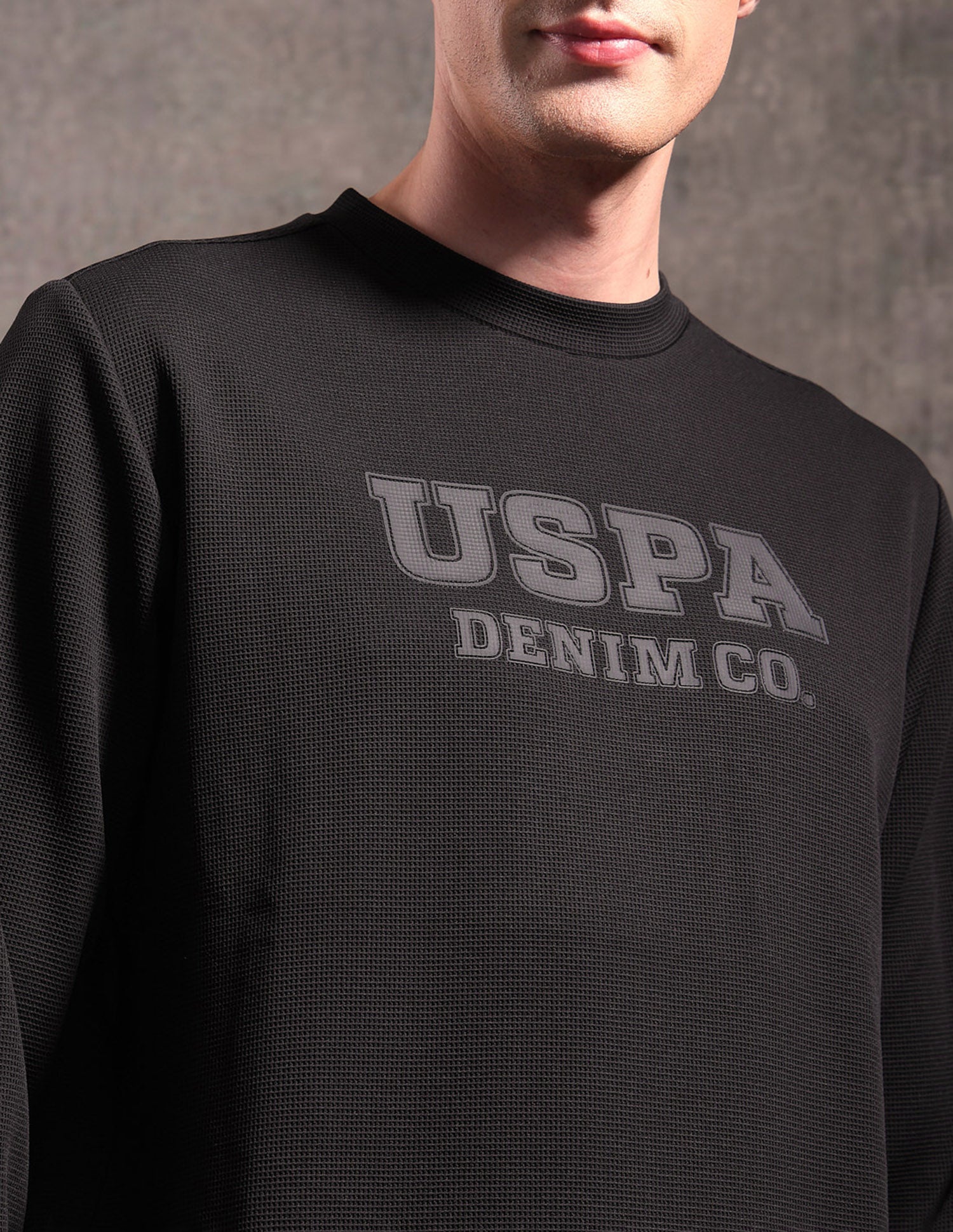 Black & Gold Regular Fit Sweatshirt Black - U.S. POLO ASSN. | Large