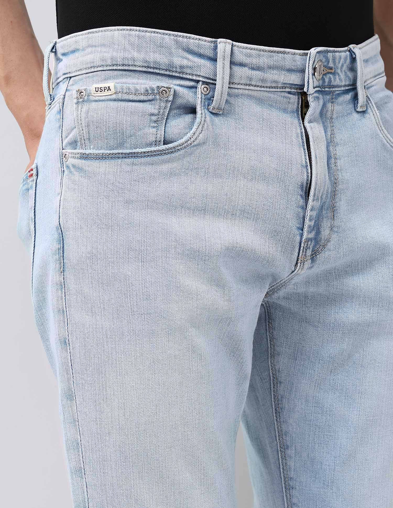 Harold Slim Straight Fit Blue Jeans Blue - U.S. POLO ASSN. | Large