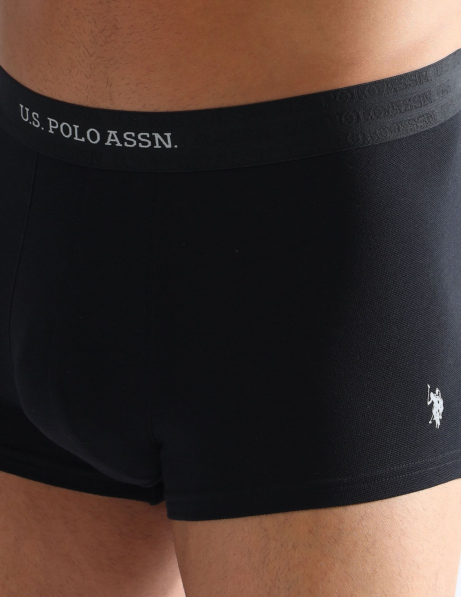 Anti Microbial Lightweight & Stretchable Short Trunk - ET006-002-PL Black - U.S. POLO ASSN. | Large