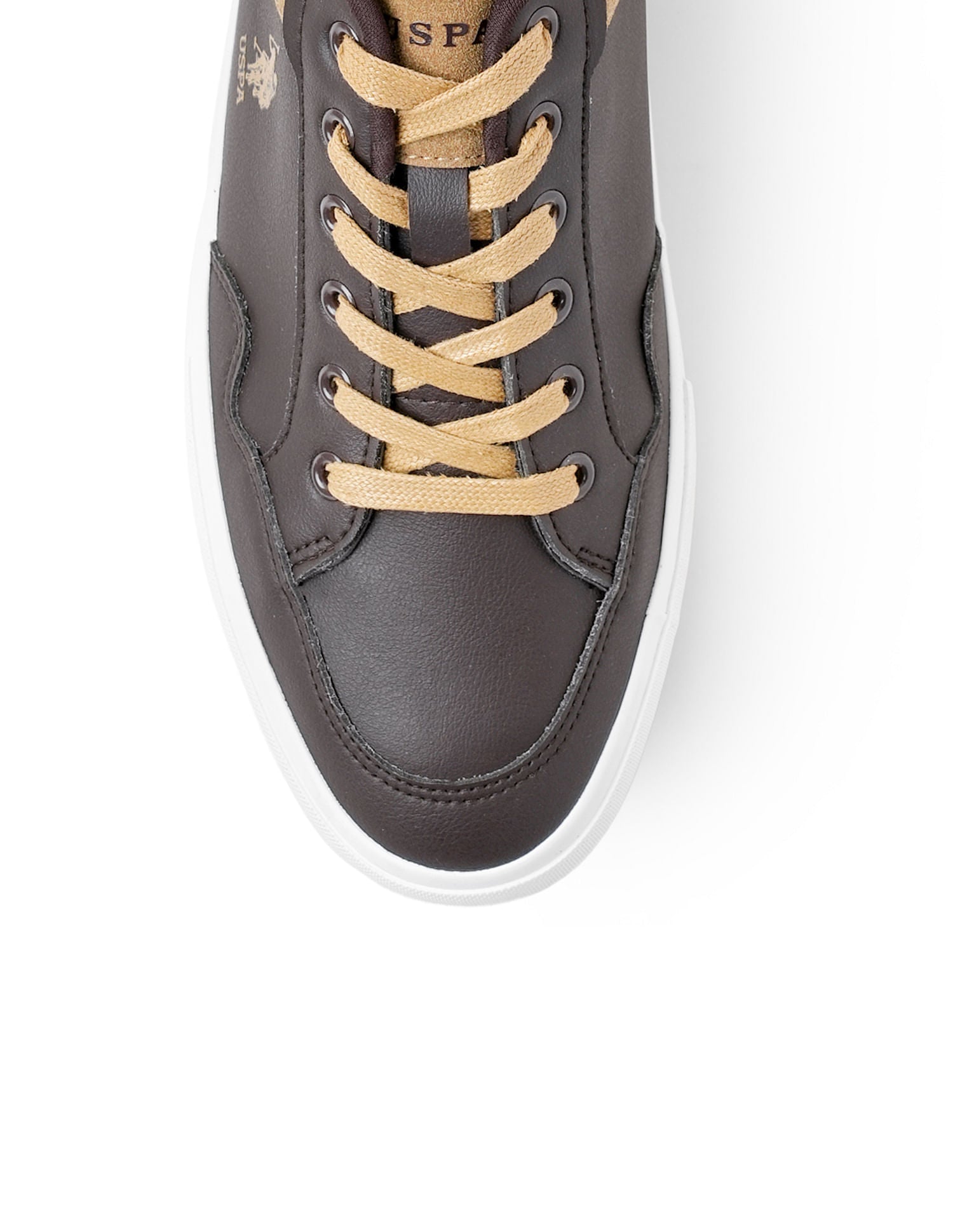 Men PU Hampton Sneakers Brown - U.S. Polo Assn. India | Large