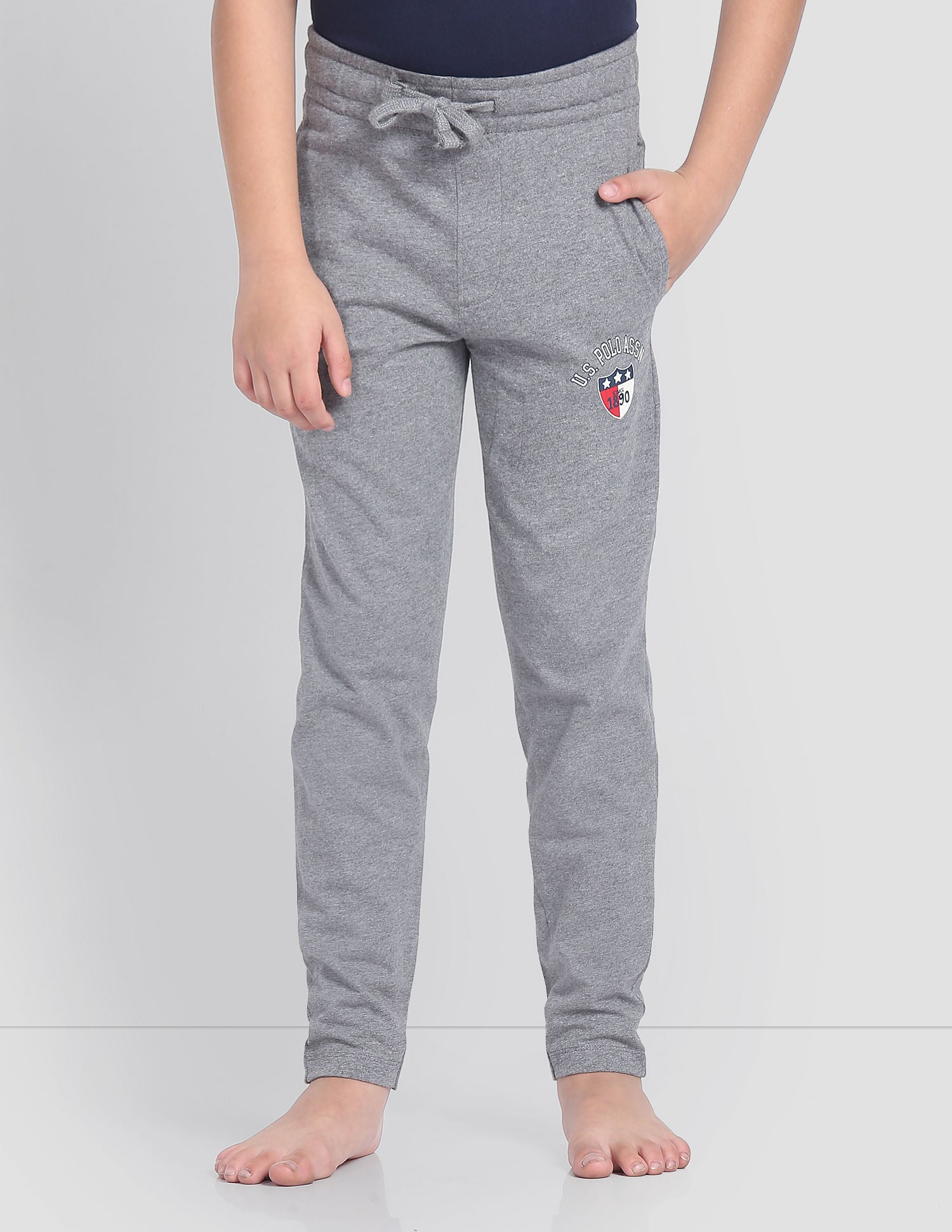 Drawstring Waist OKR01 Track Pants - Pack Of 1 Grey - U.S. POLO ASSN. | Large