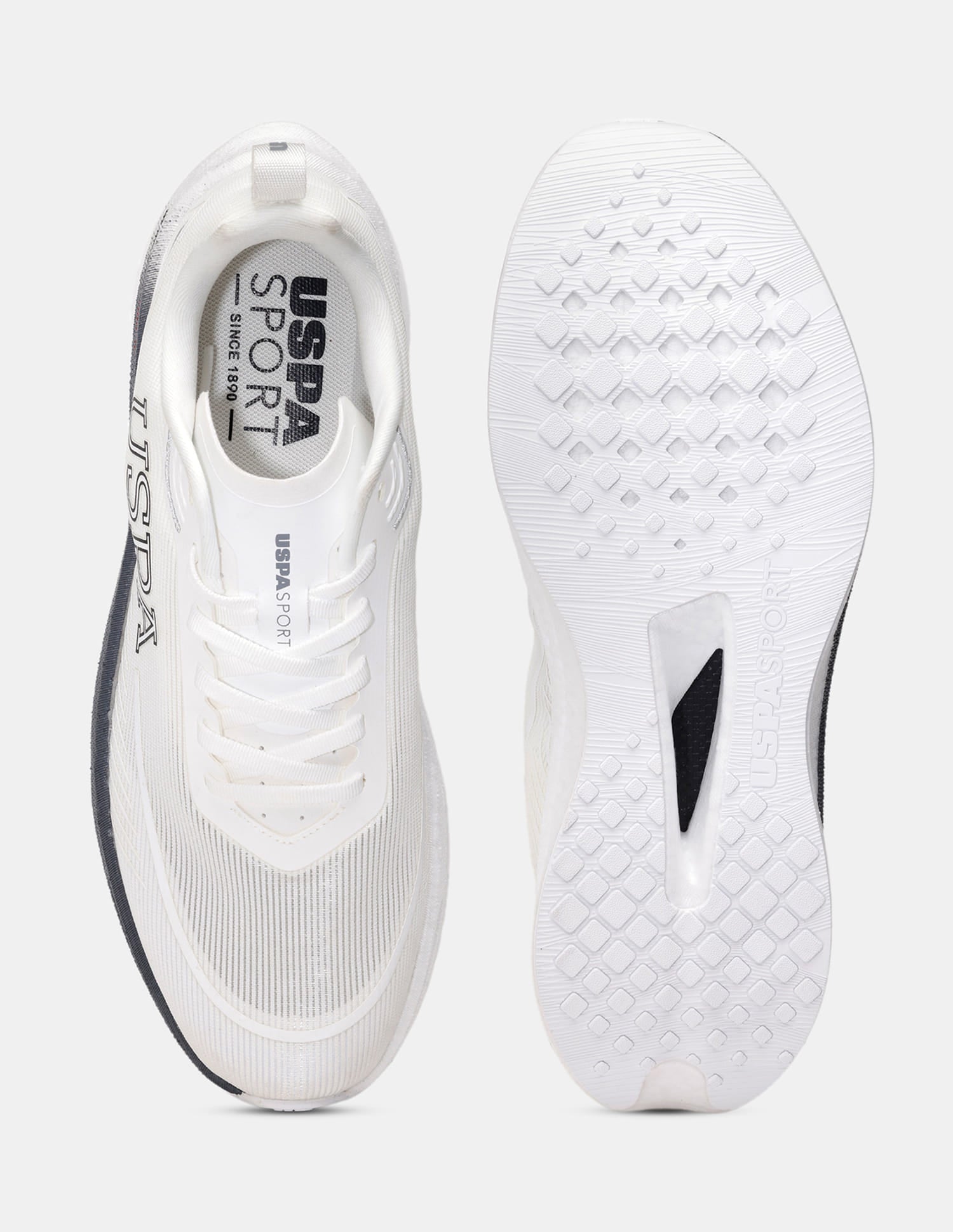 Men Otto USPA Sport Runpro Running Shoes Off White - U.S. Polo Assn. India | Large