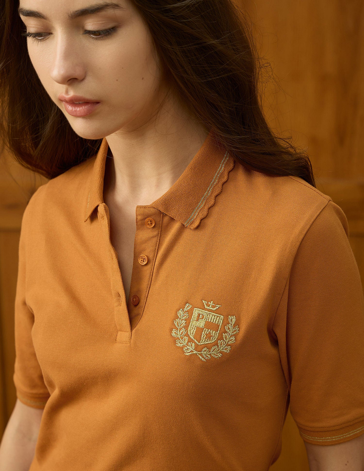 Regular Fit Solid Polo Shirt Orange - U.S. POLO ASSN. | Large