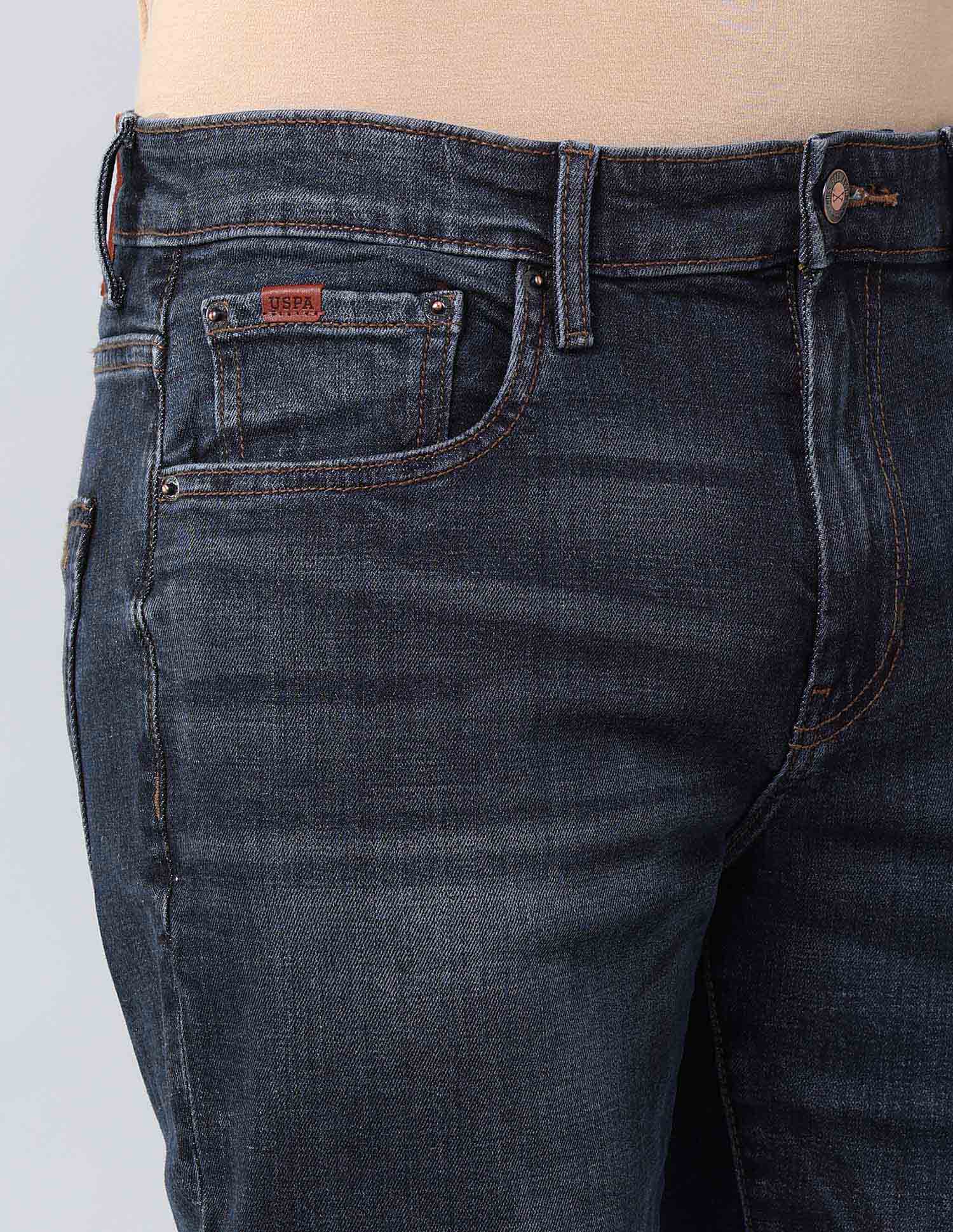Mid Rise Harold Slim Straight Fit Jeans Blue - U.S. Polo Assn. India | Large