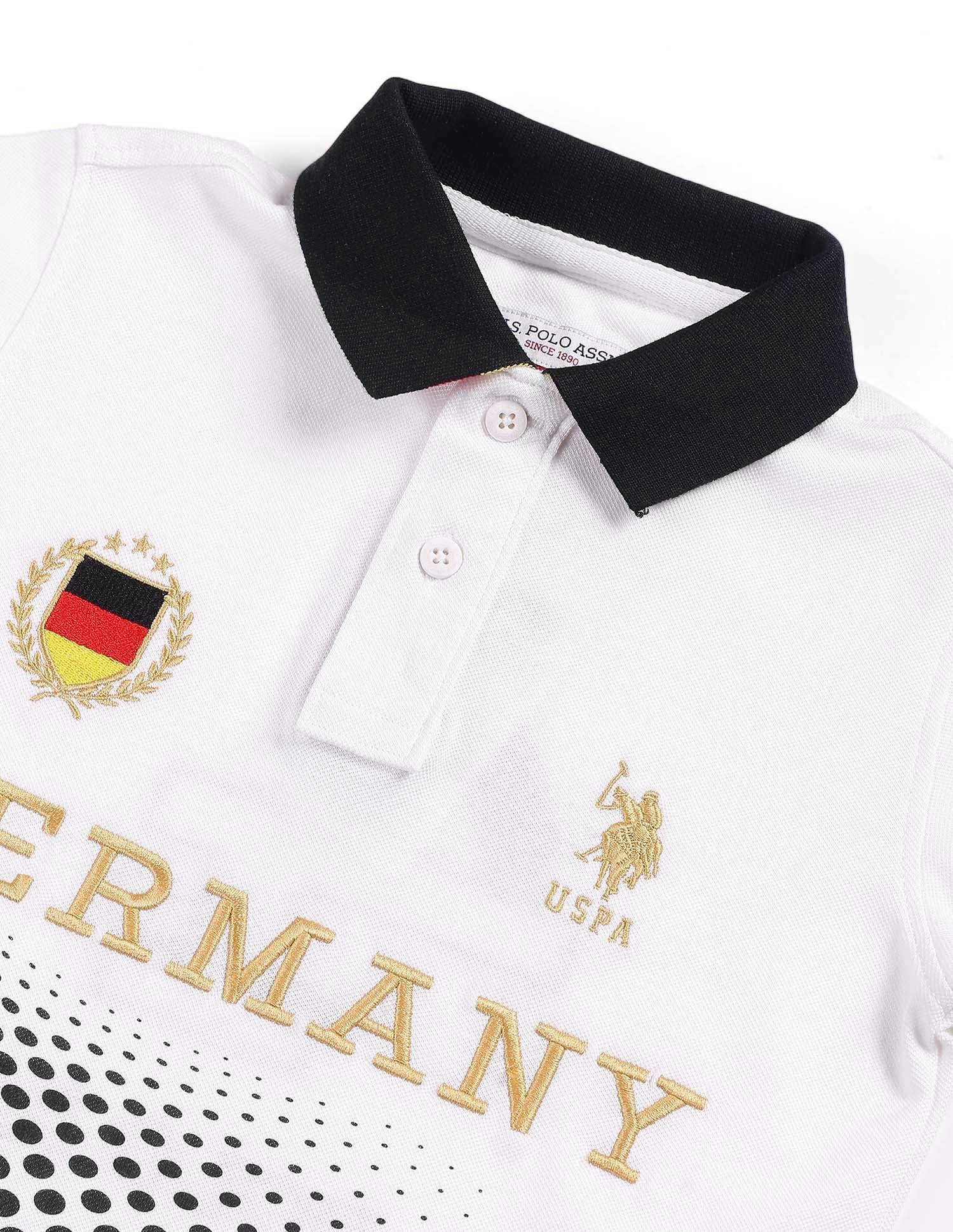 Boys Embroidered Polo Shirt White - U.S. Polo Assn. India | Large