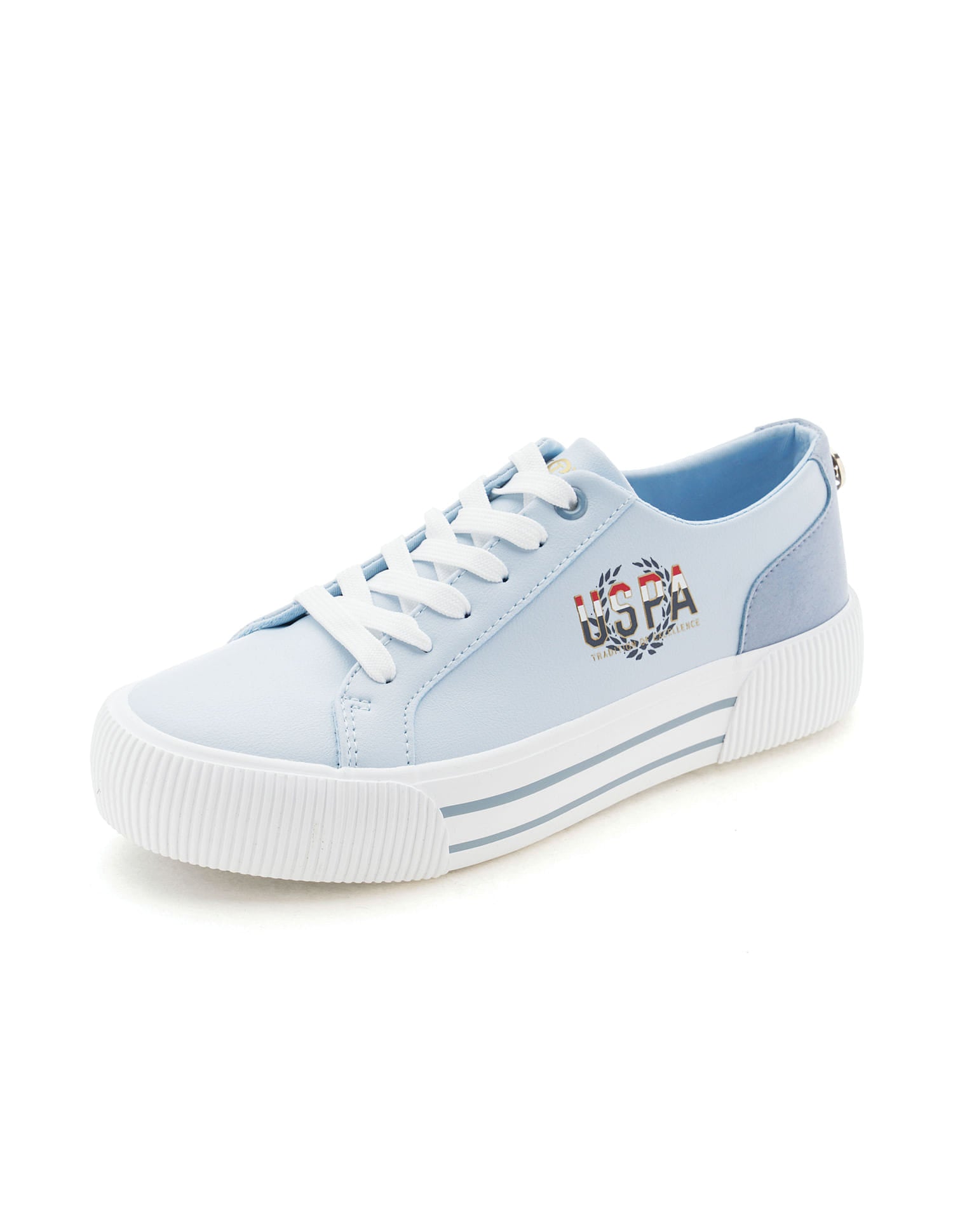 Women Hollie Colour Block Sneakers Blue - U.S. Polo Assn. India | Large