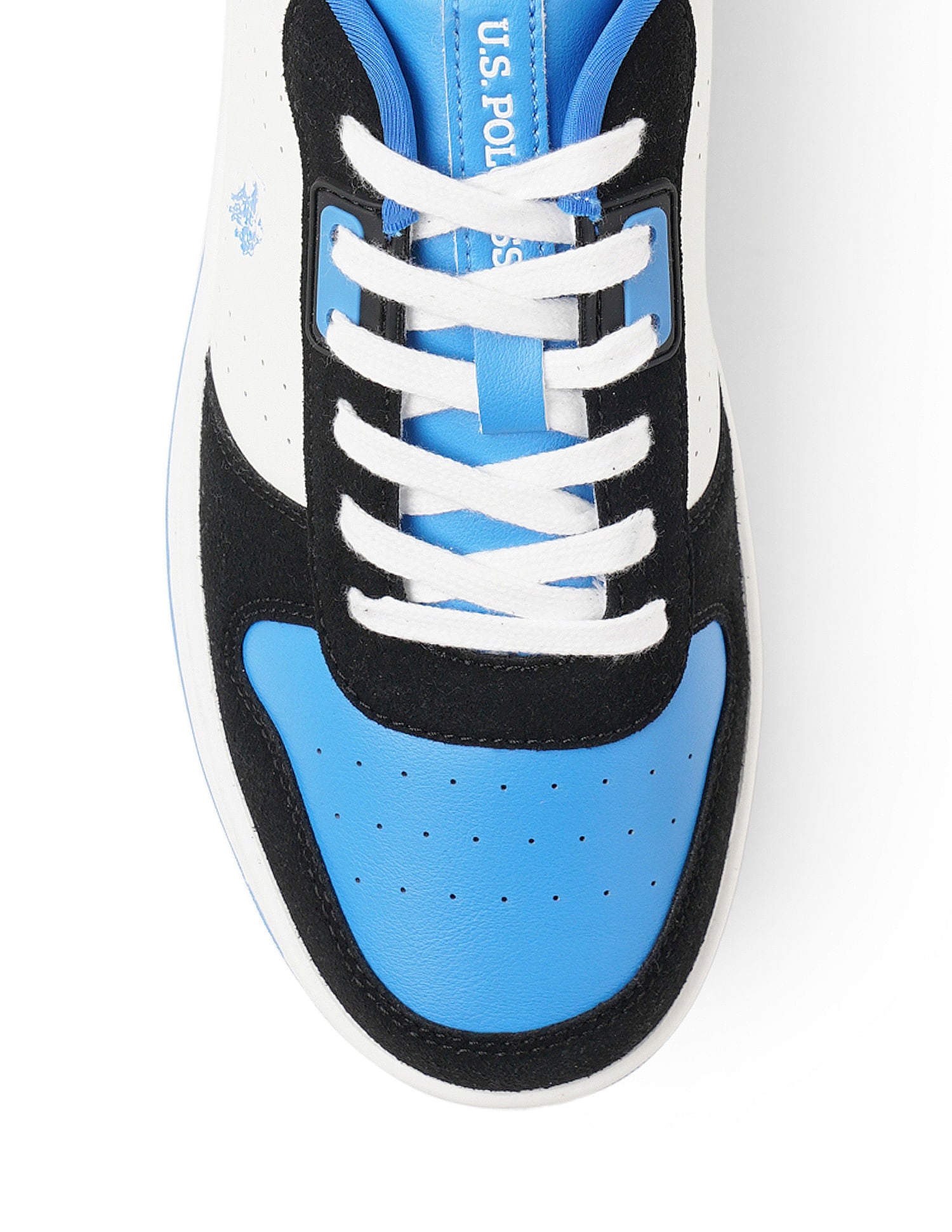 Men Oakley Blue Retro Court Sneakers Blue - U.S. POLO ASSN. | Large