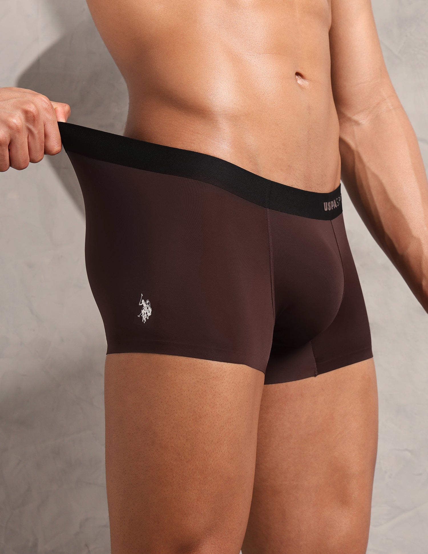 Ultra Light RT006 Seamless Trunk Coffee Brown - U.S. Polo Assn. India | Large