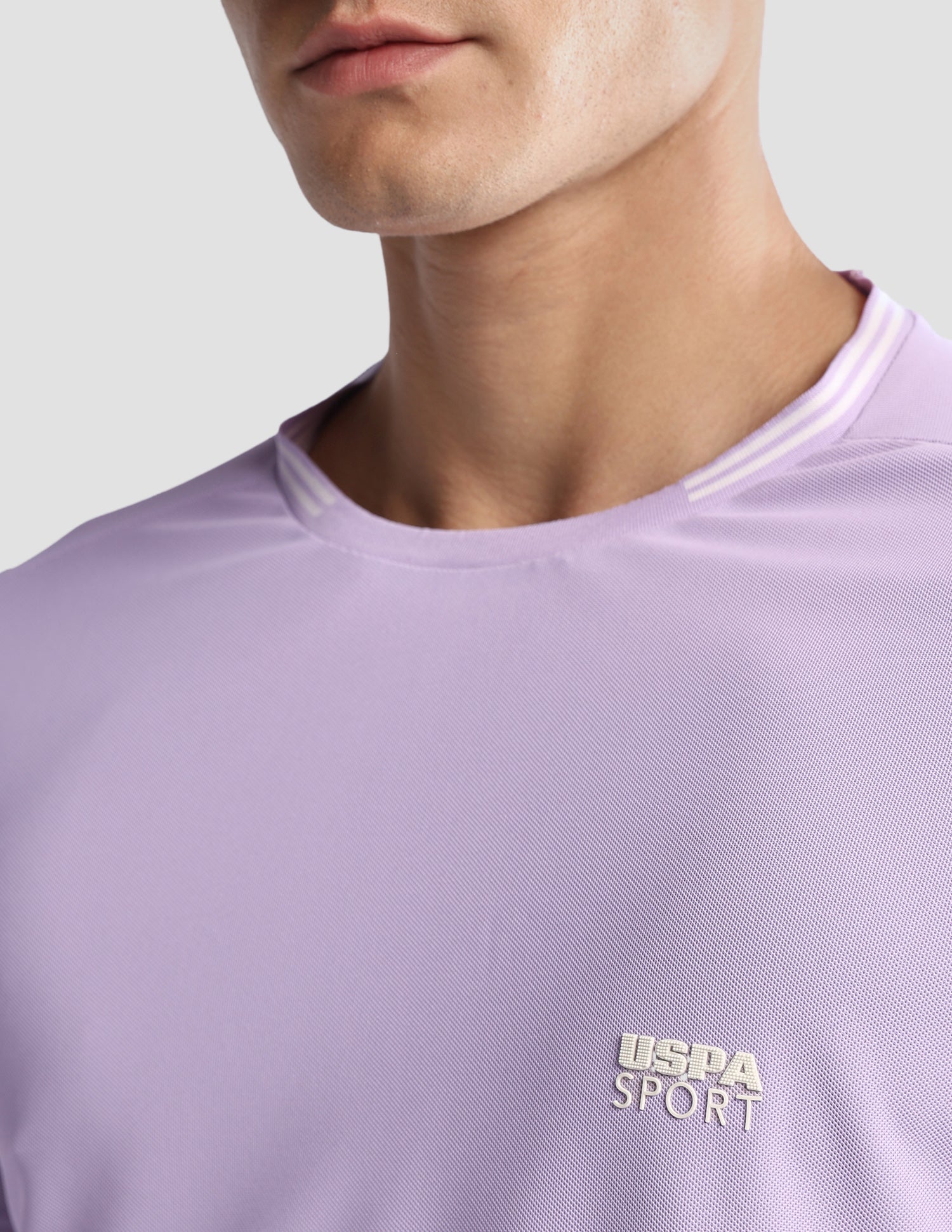 Solid Regular Fit Active T-Shirt Purple - U.S. Polo Assn. India | Large
