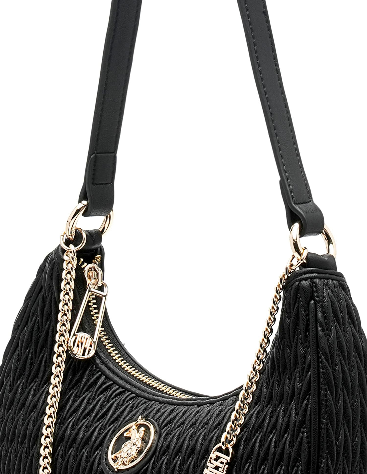 Vera Monogram Hangbag Black - U.S. POLO ASSN. | Large