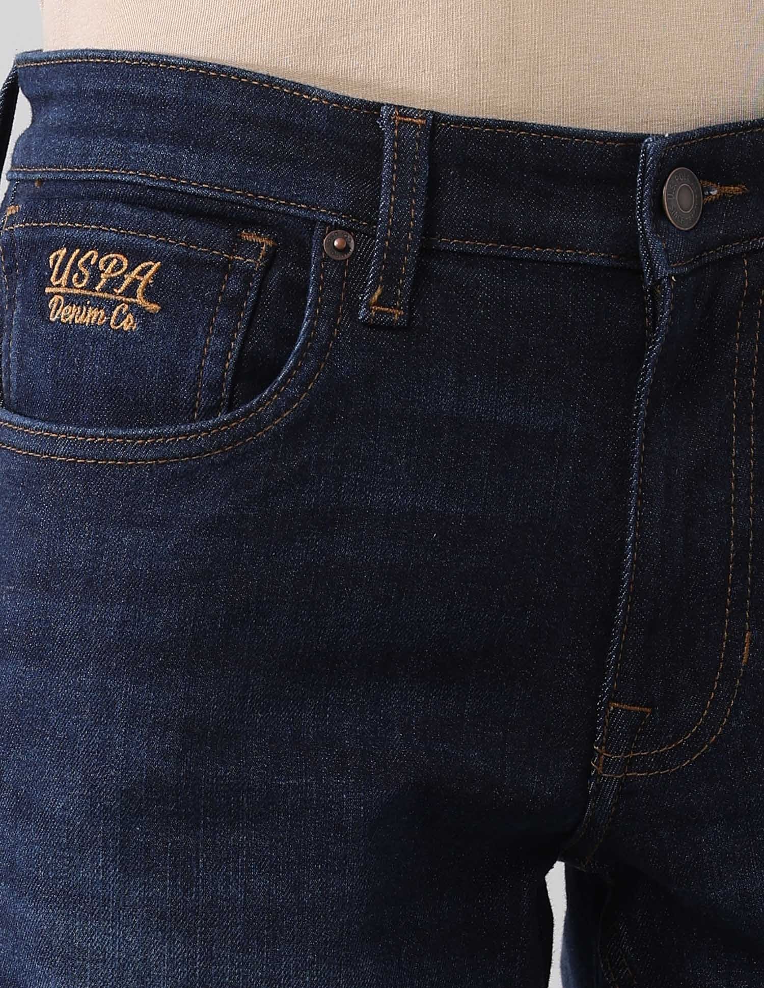 Brandon Slim Tapered Fit Blue Jeans Blue - U.S. POLO ASSN. | Large