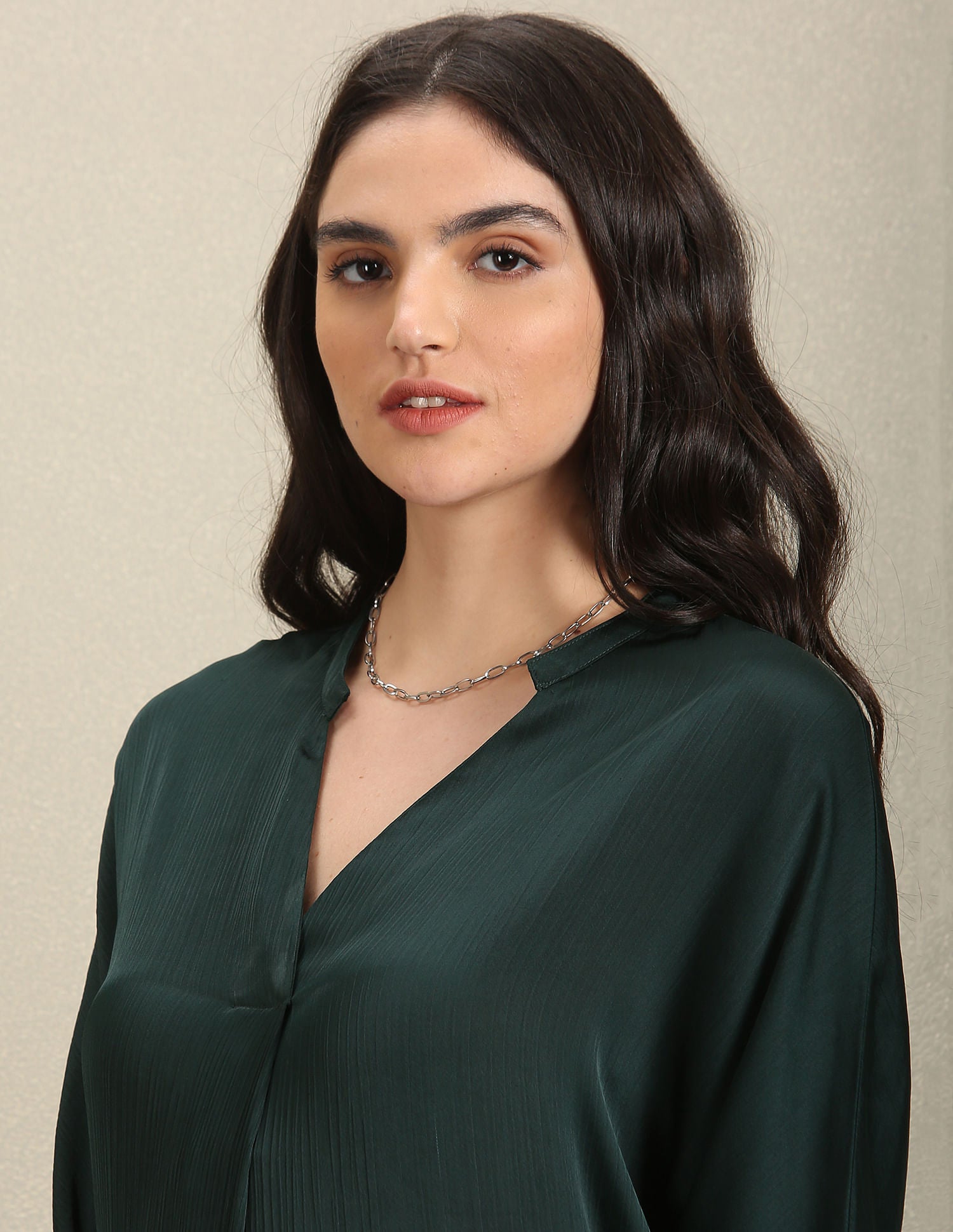 V-Neck Solid Top Dark Green - U.S. POLO ASSN. | Large