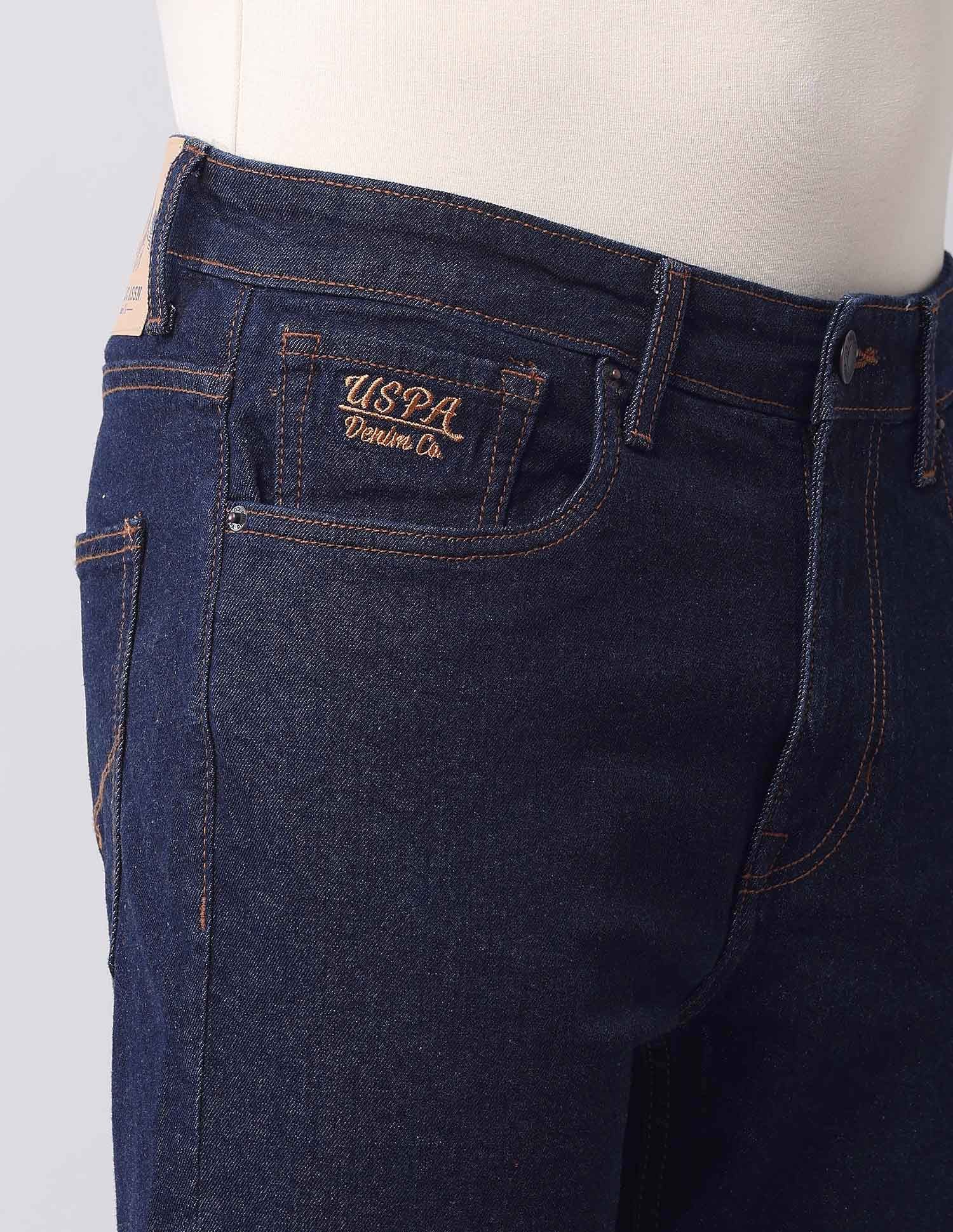 Cole Comfort Cropped Fit Blue Jeans Blue - U.S. POLO ASSN. | Large