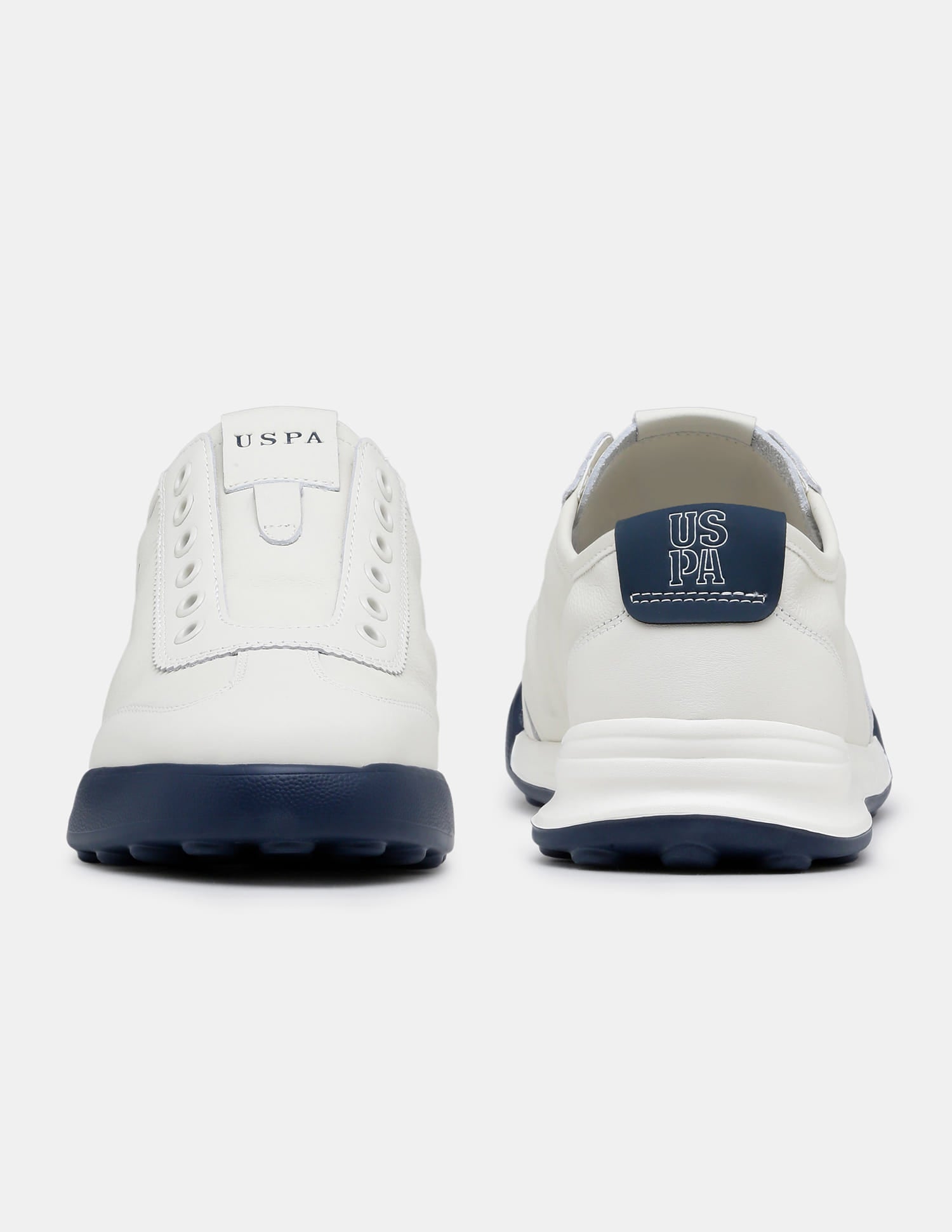 Round Toe Lace Ups Bram Sneakers Off White - U.S. Polo Assn. India | Large