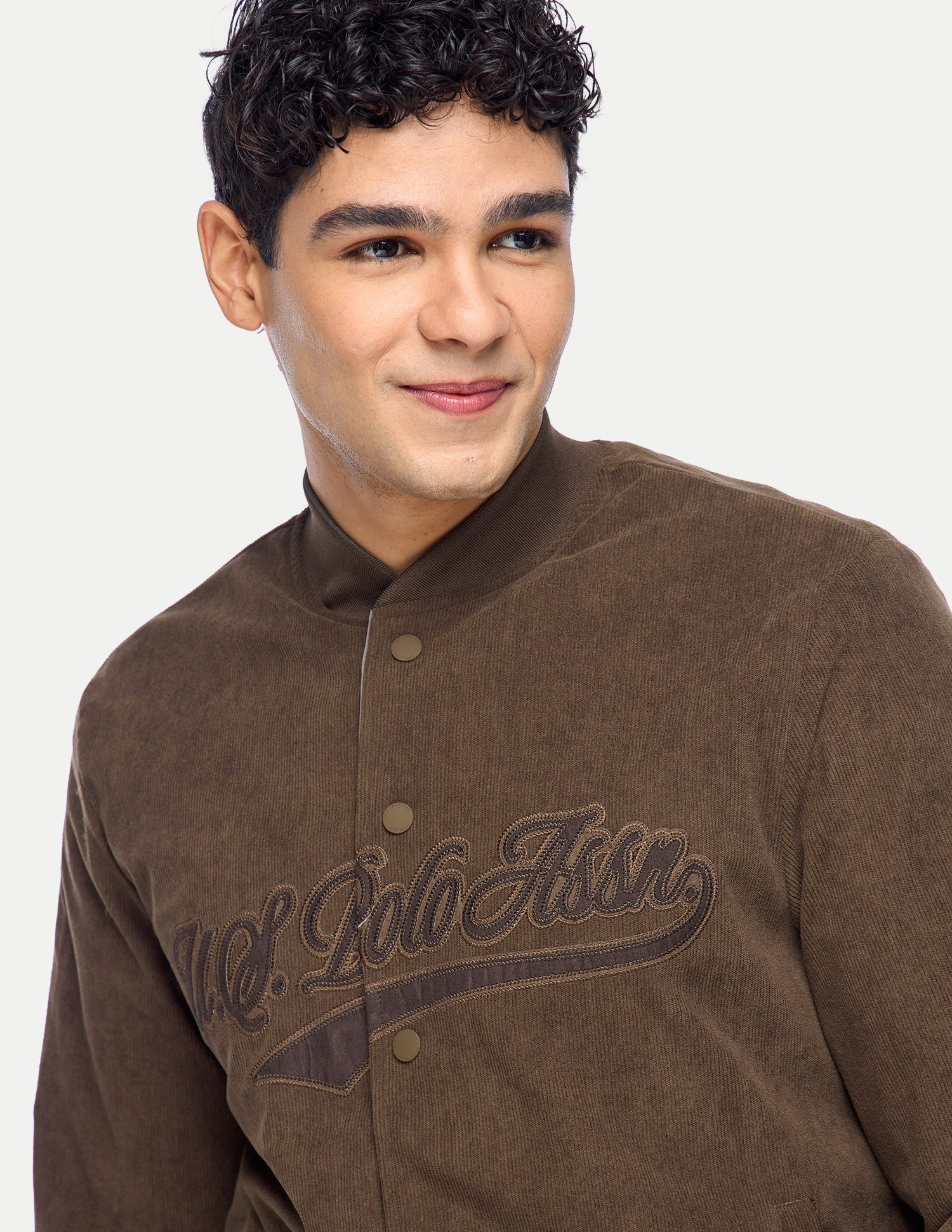 Brand Applique Regular Fit Bomber Jacket Choco - U.S. Polo Assn. India | Large