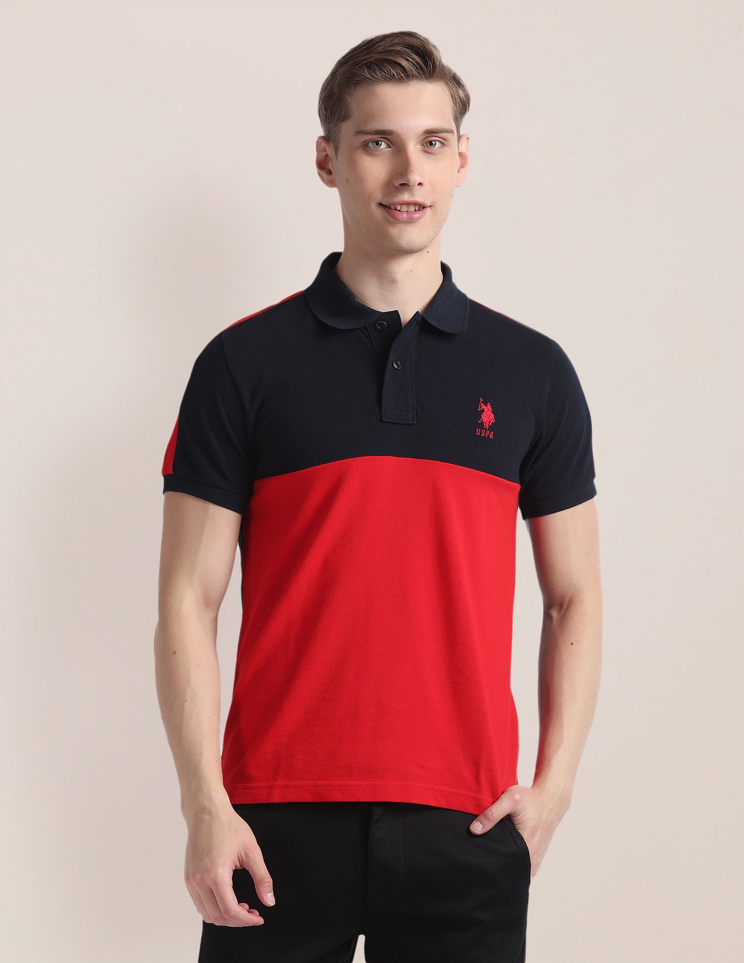 Colour Block Slim Polo Shirt – U.S. Polo Assn. India