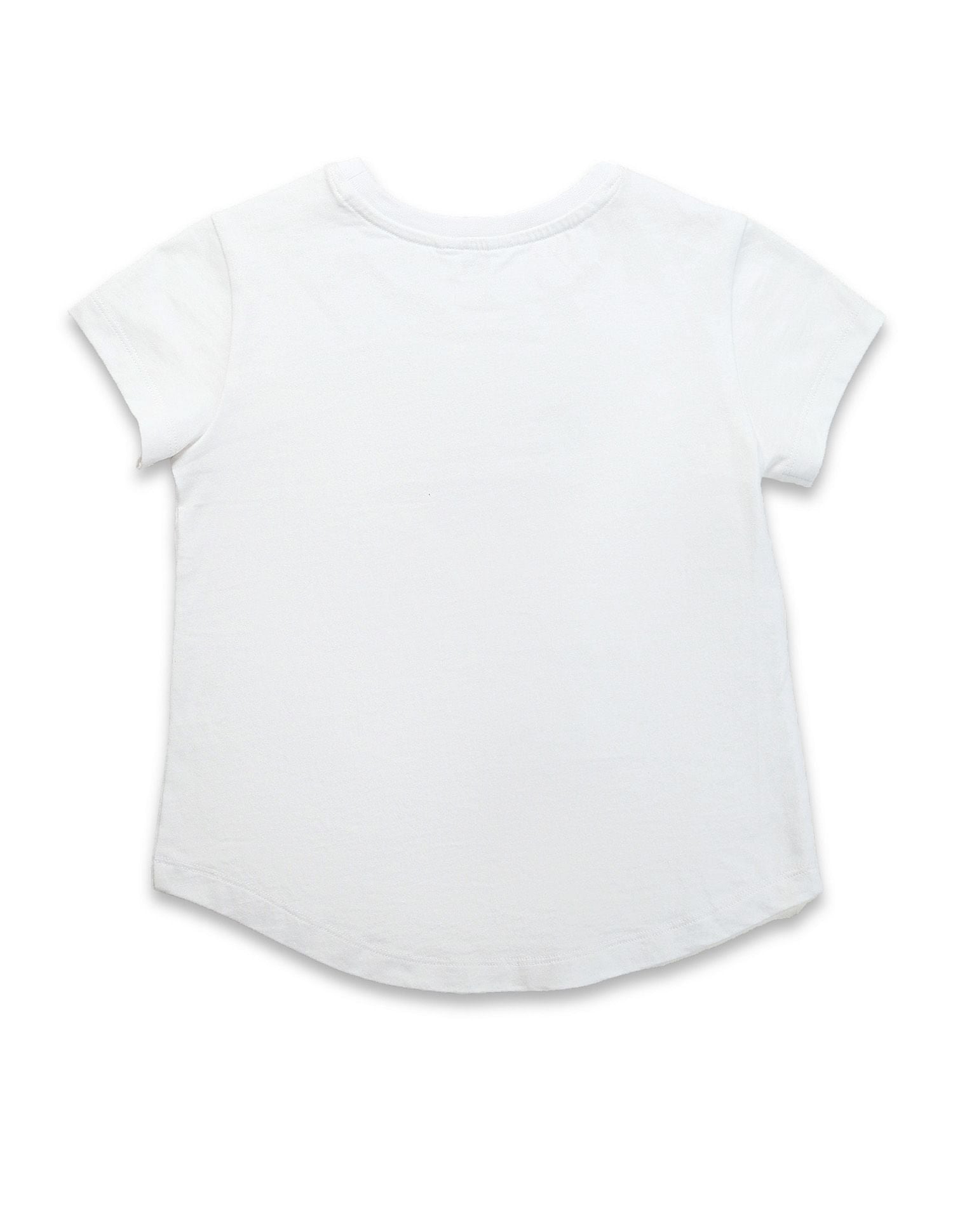 Girls Flip Sequins Relaxed Fit  T-Shirt White - U.S. POLO ASSN. | Large