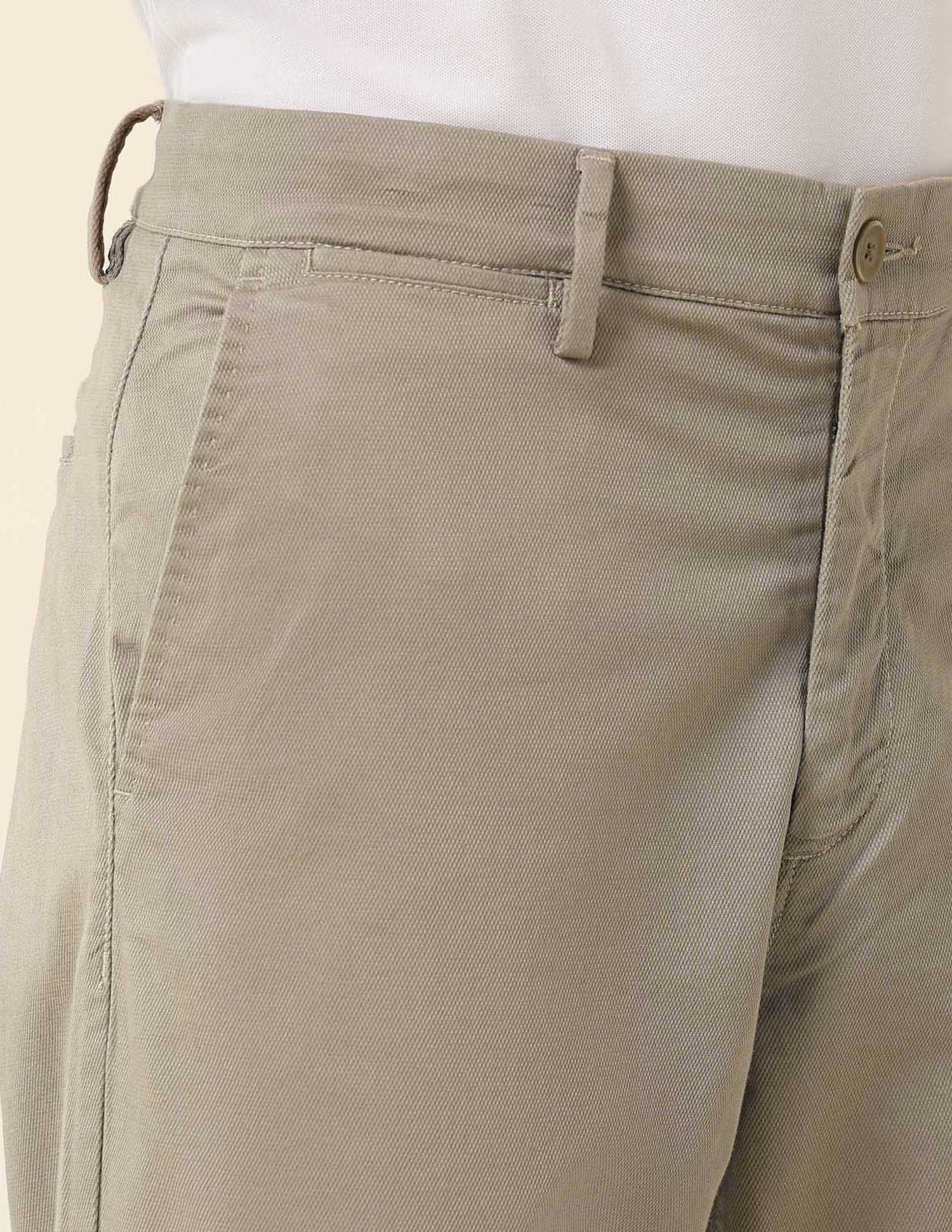 Solid Riley Straight Fit Twill Trousers Khaki - U.S. POLO ASSN. | Large
