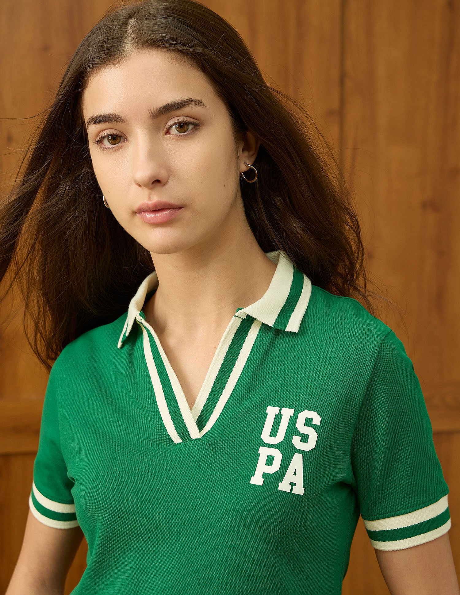 Regular Fit Solid Polo Shirt Green - U.S. POLO ASSN. | Large