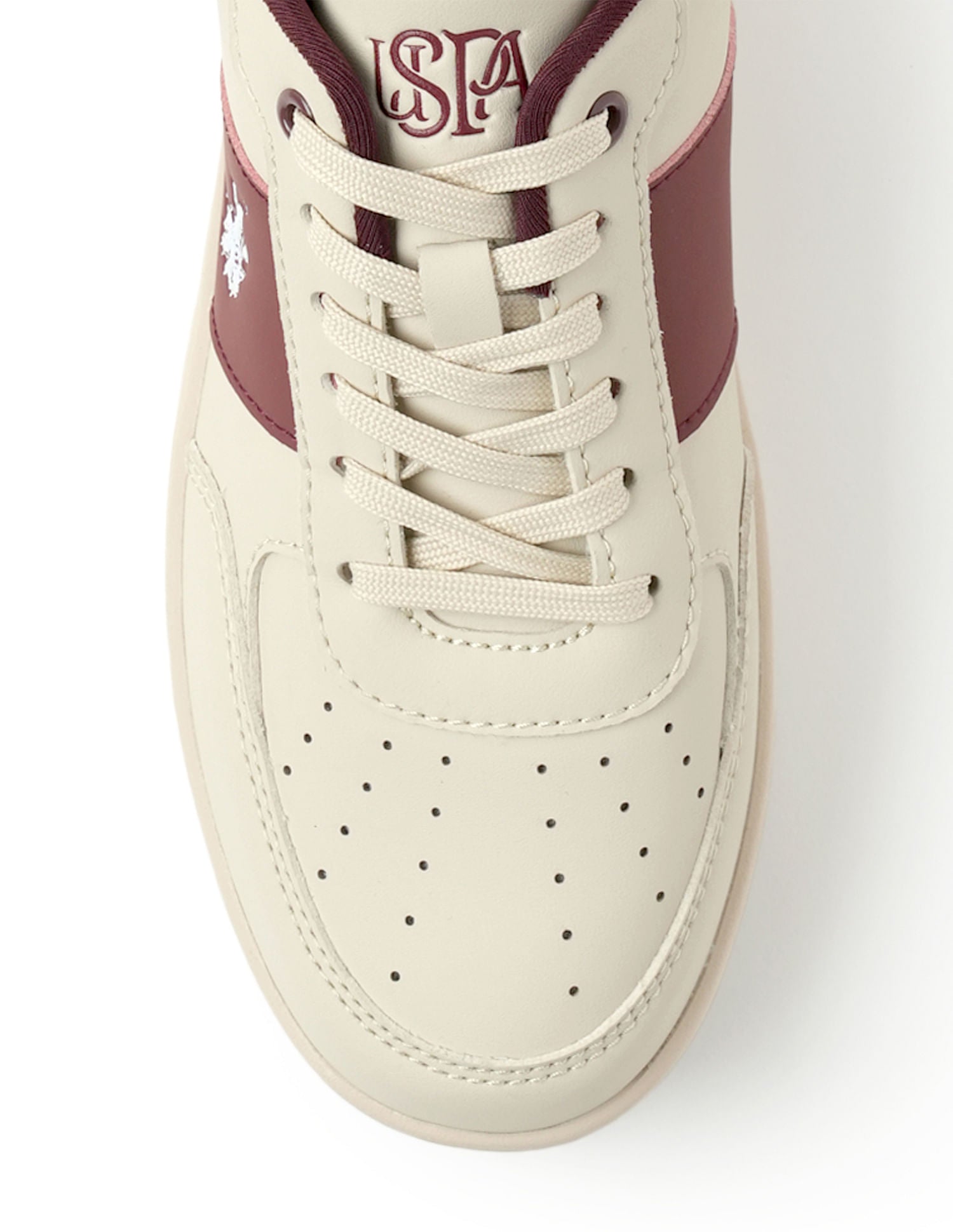 Women Metallic Logo Uno Sneakers Nude - U.S. POLO ASSN. | Large