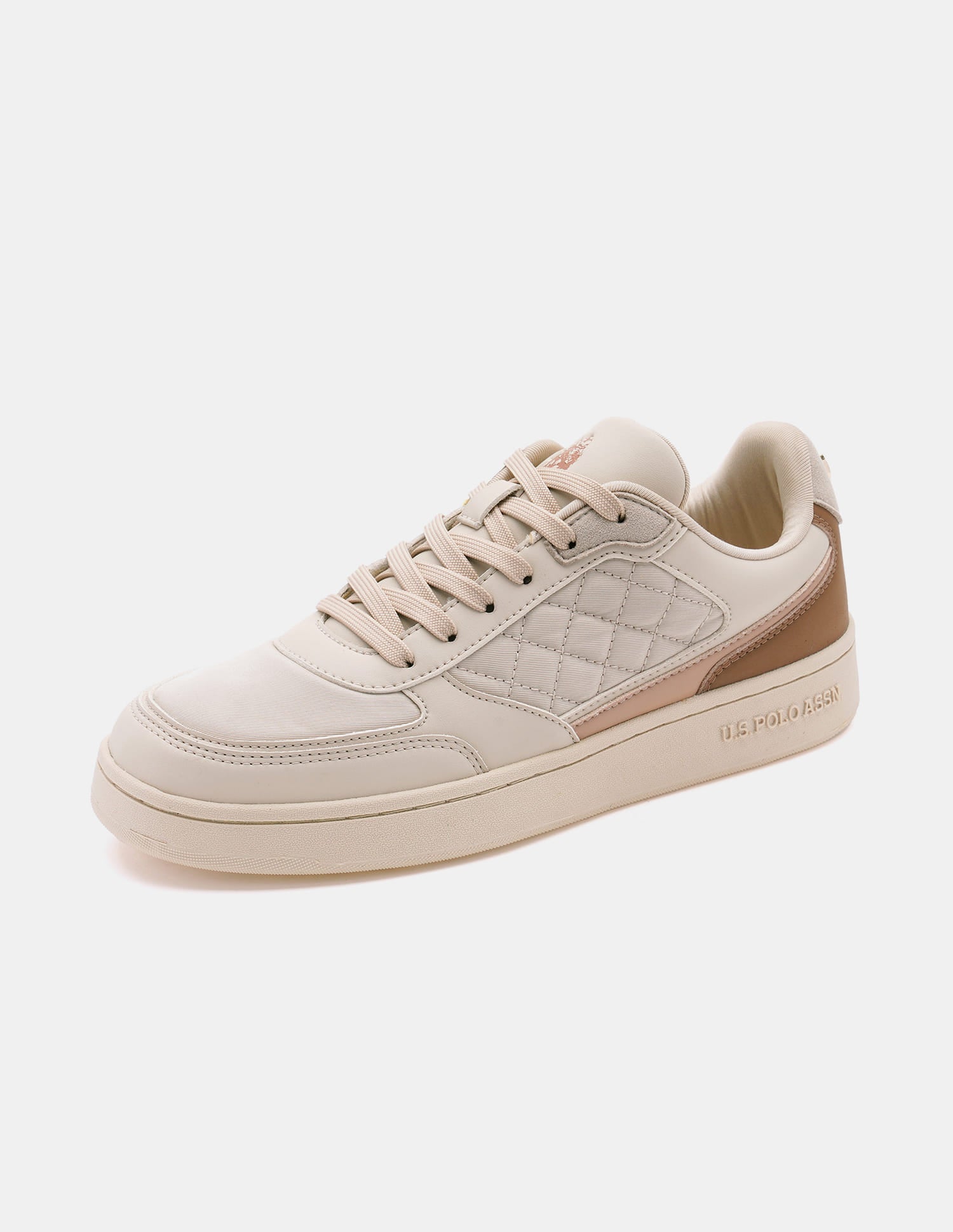 Sophie 2.0 Nude Quilting Detail Sneakers Shoes Nude - U.S. Polo Assn. India | Large