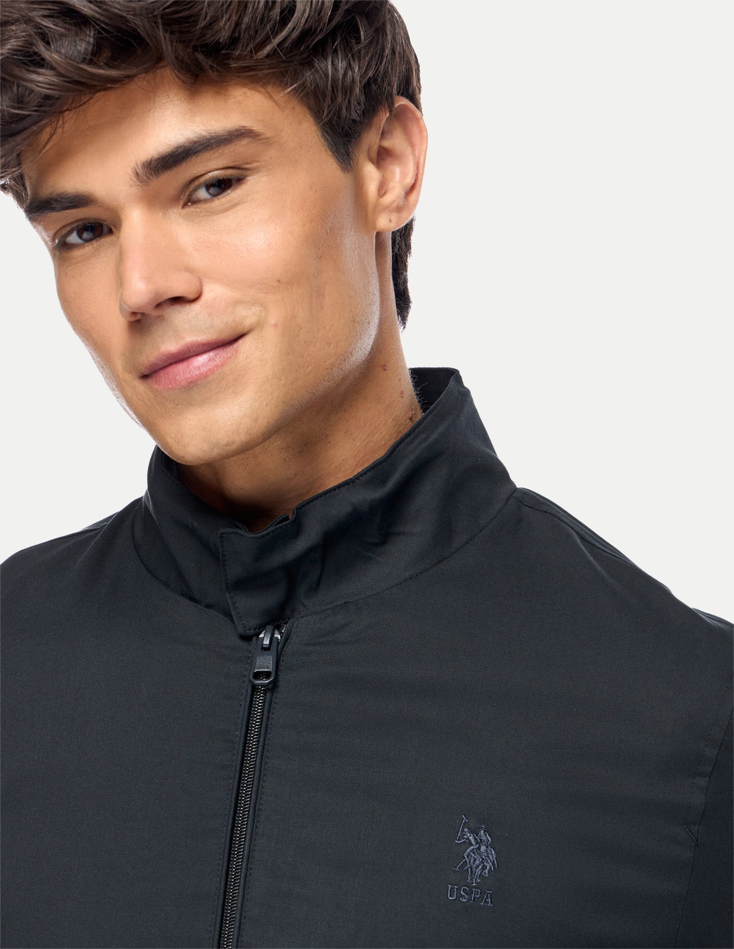 Solid Regular Fit Jacket Navy - U.S. Polo Assn. India | Large