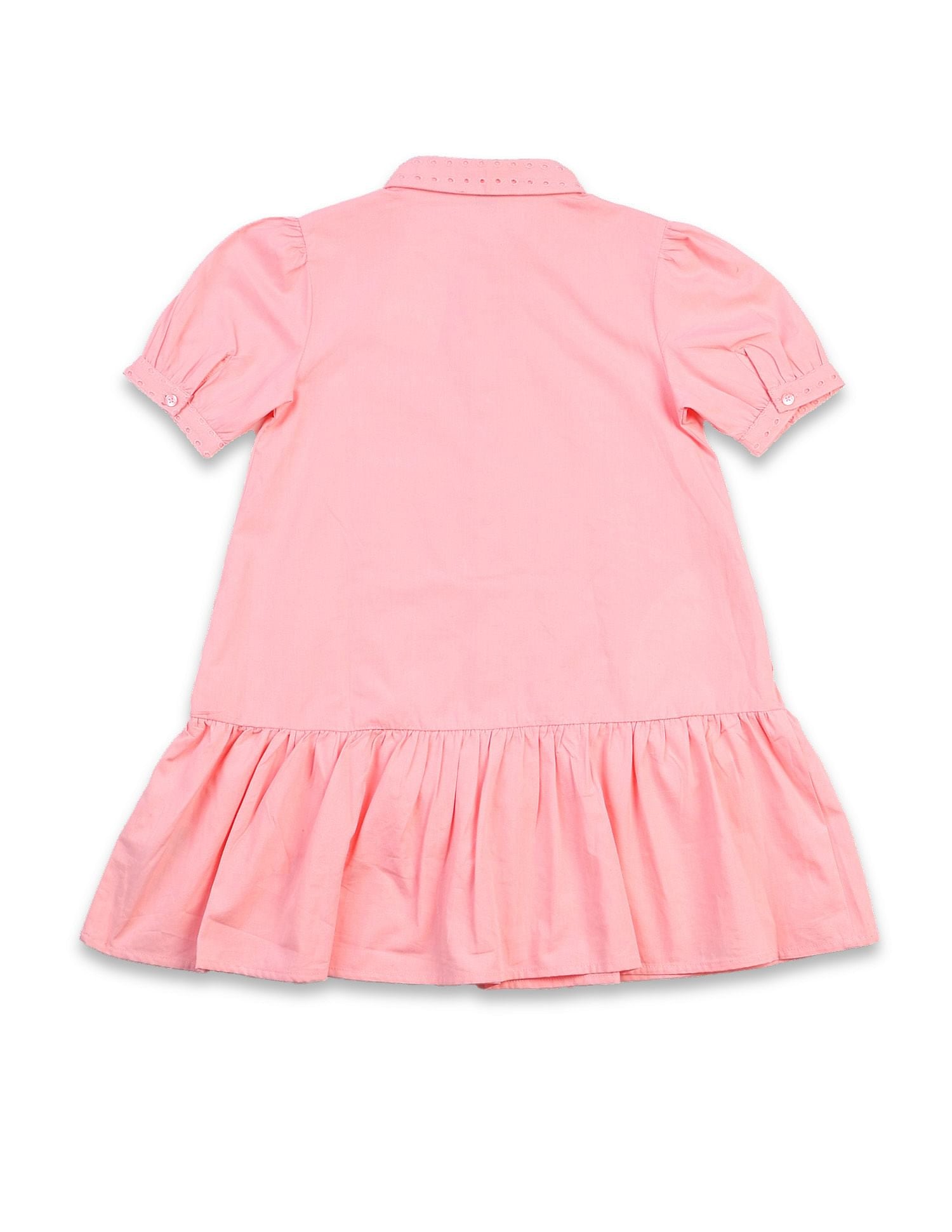 Girls Schiffli A-Line Mini Dress Light Pink - U.S. POLO ASSN. | Large