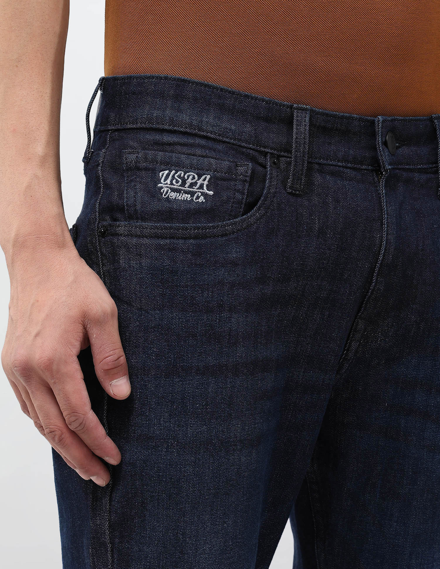 Henry Tapered Fit Blue Jeans Dark Blue - U.S. POLO ASSN. | Large