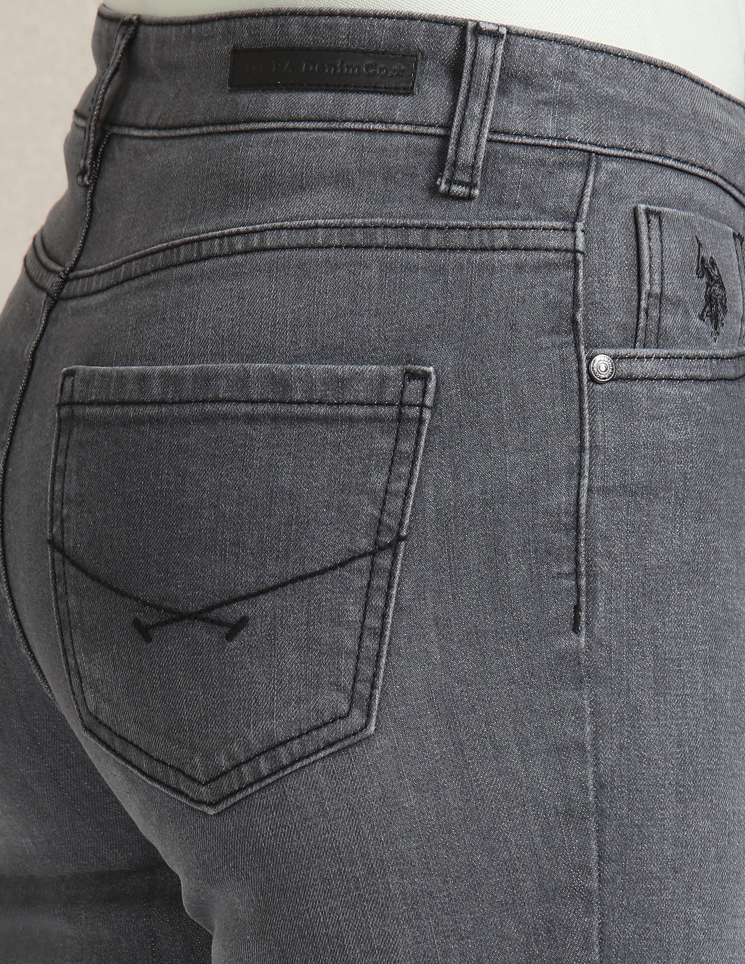 Boot Cut Fit Grey Jeans Grey - U.S. Polo Assn. India | Large