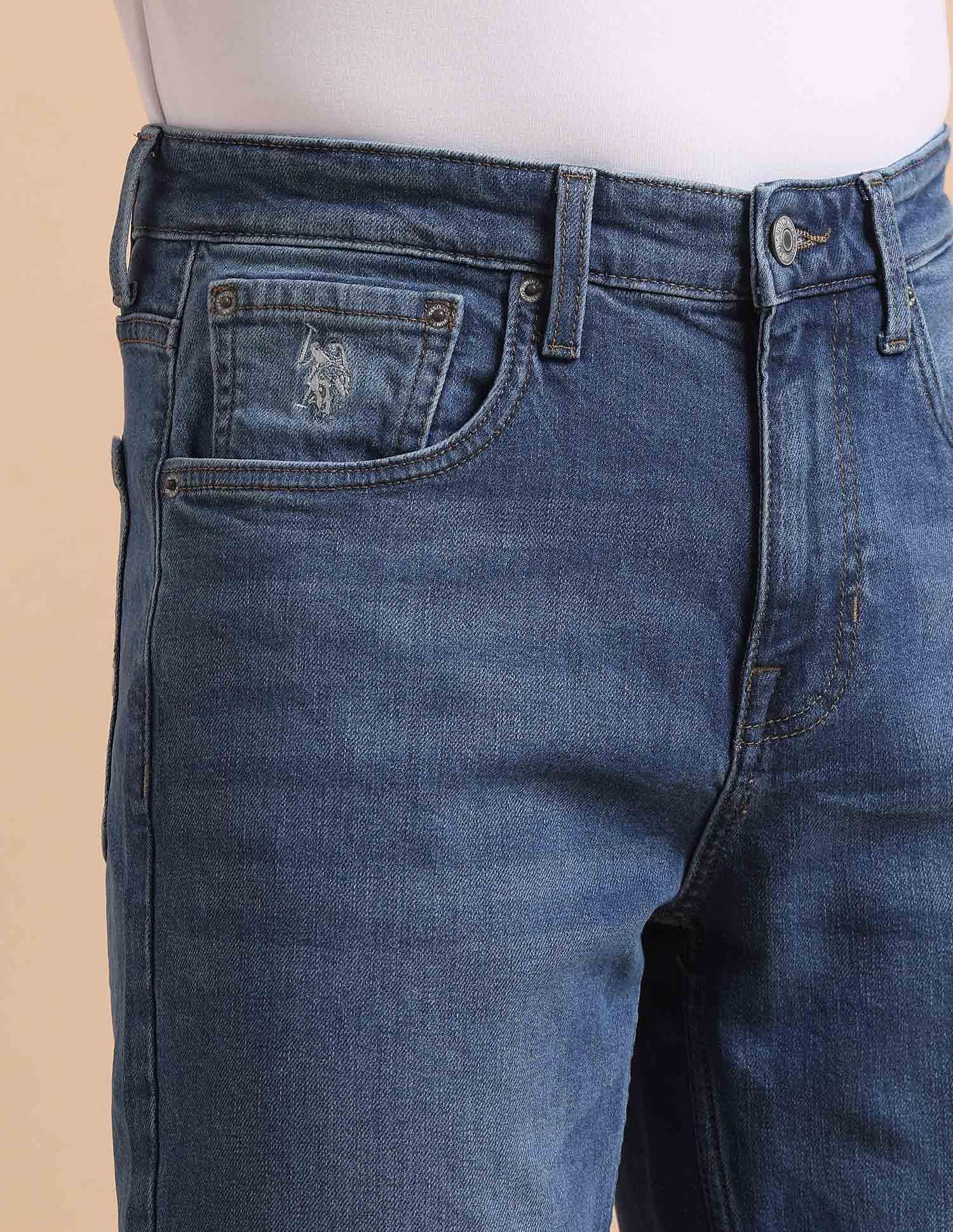 Shawn Relaxed Fit Blue Jeans Light Blue - U.S. POLO ASSN. | Large