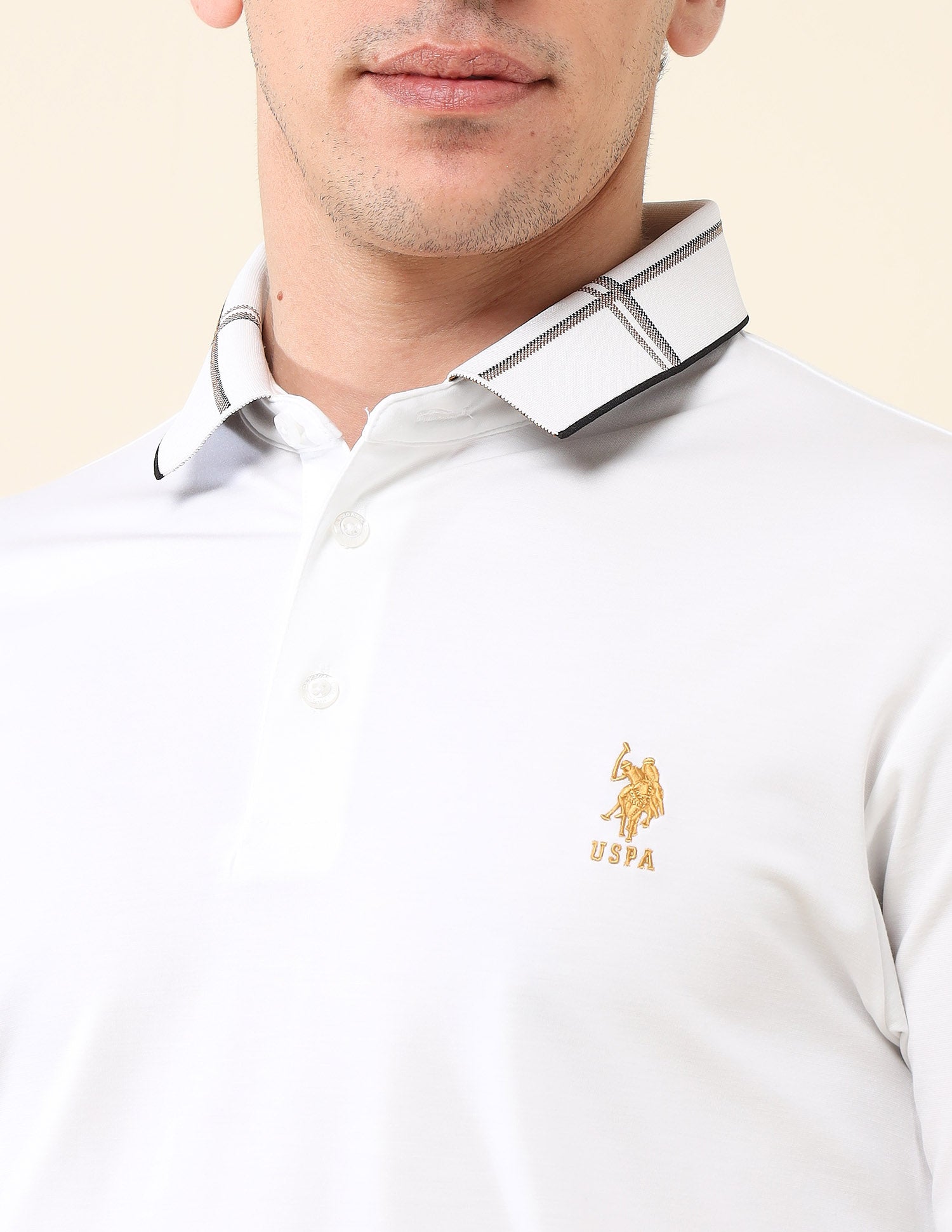 Solid Spring Fair Polo Shirt White - U.S. Polo Assn. India | Large