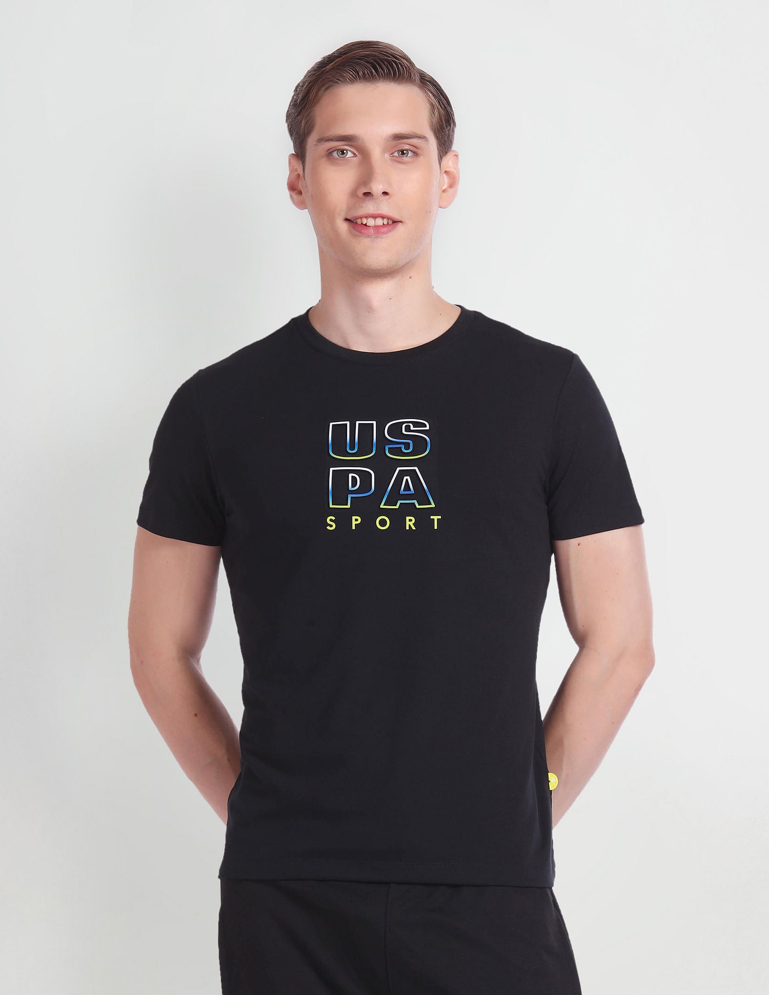 Embossed Logo Active T-Shirt Navy - U.S. POLO ASSN. | Large