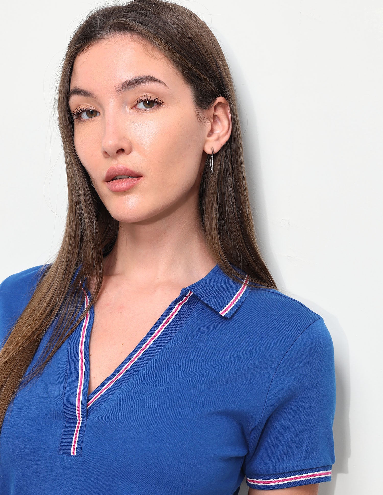 Solid Regular Fit Polo Shirt Blue - U.S. Polo Assn. India | Large