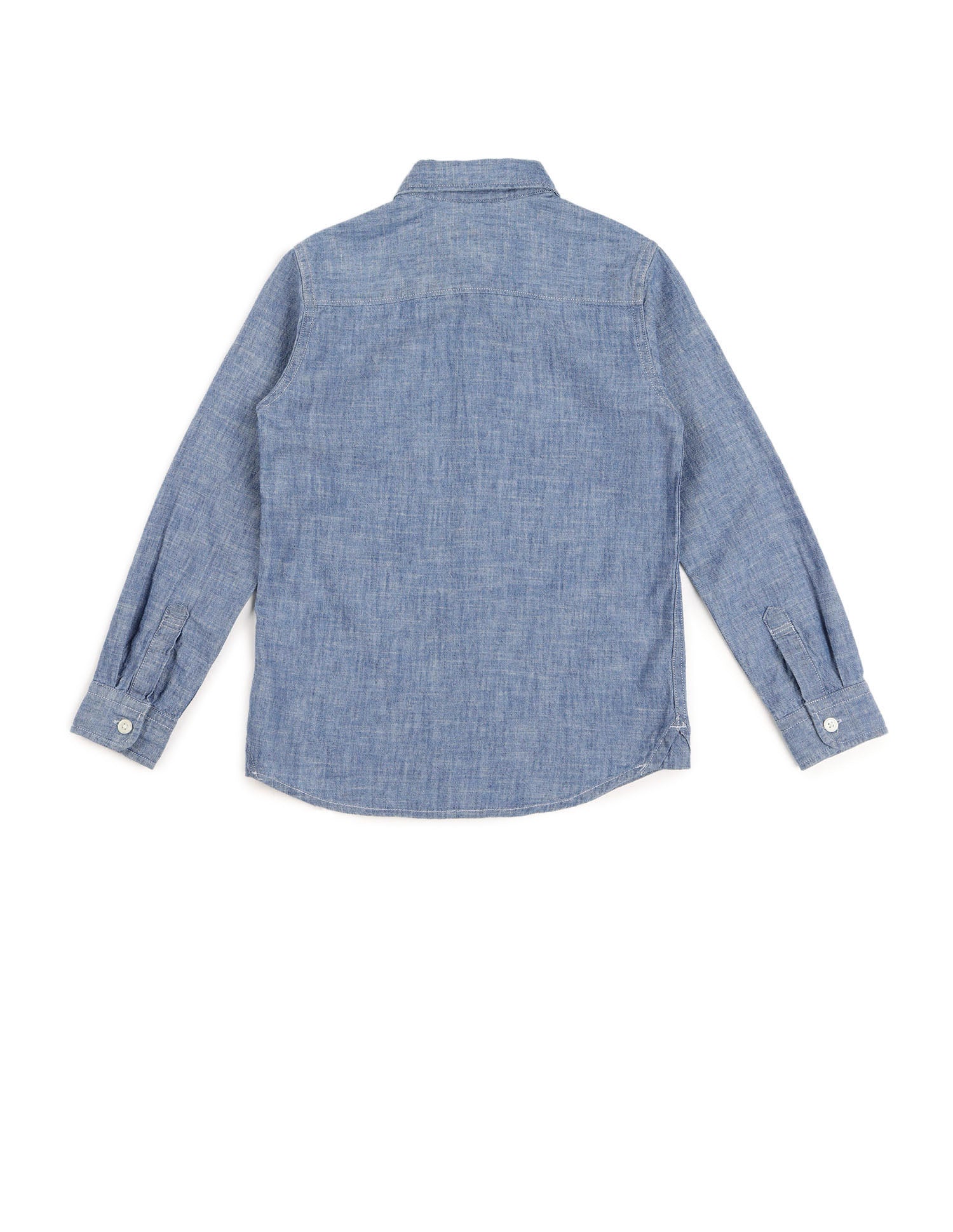 Boys Textured Regular Fit Shirt Indigo - U.S. POLO ASSN. | Large