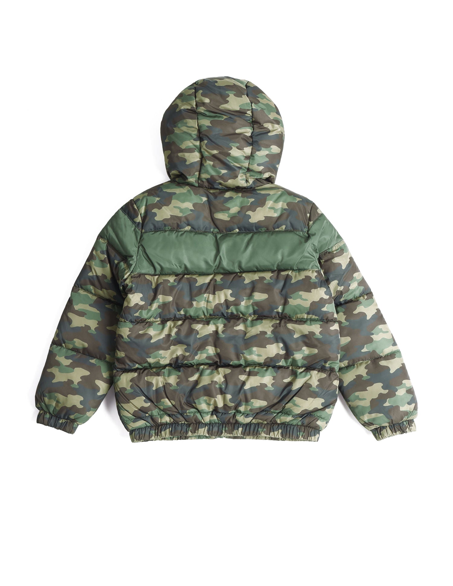 Boys Printed Hooded Jacket Camo - U.S. POLO ASSN. | Large